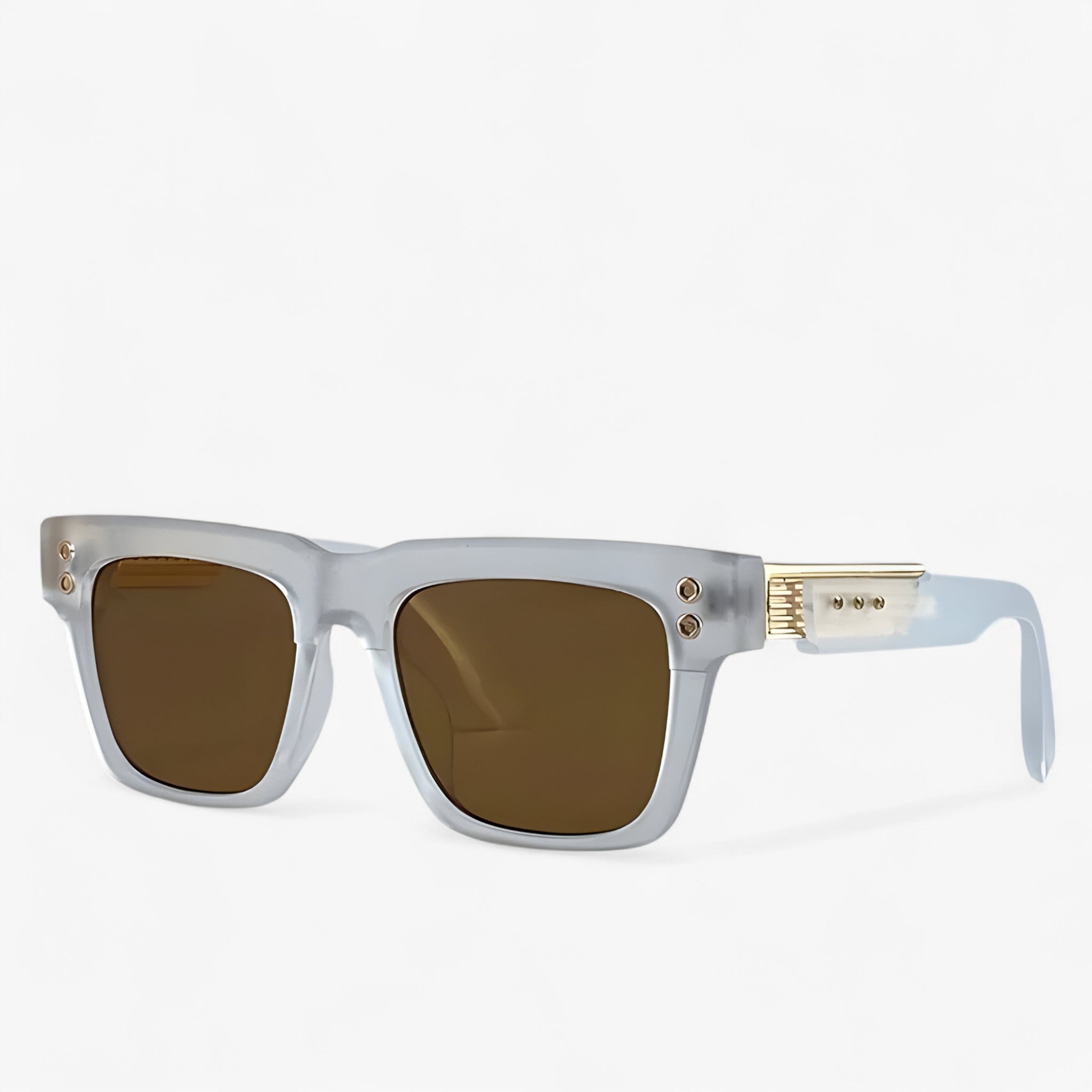 Occhiali da sole quadrati polarizzati steampunk Uomo - Tè bianco - Fashion Sunglasses men sunglasses polarized mens sunglasses occhiali occhiali sole Polarized man sunglasses polarizzati quadrati sole steampunk sunglasses sunglasses polarized men uomo - Concept Palermo