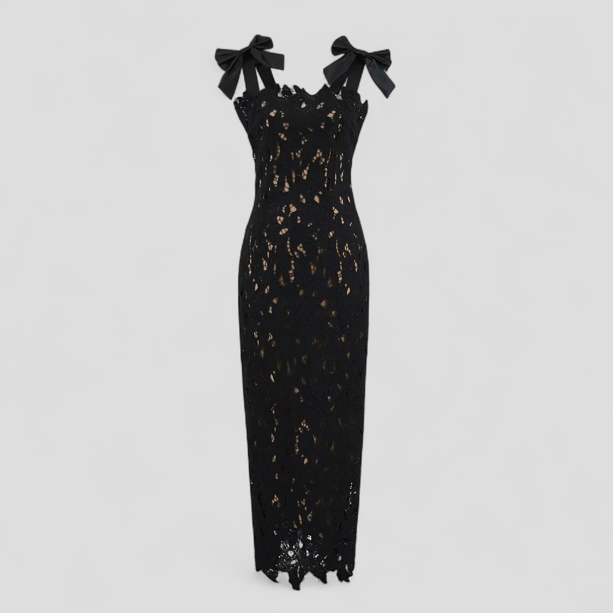 Abito Tubino Donna Elegante Nero Scollo a Barca Maniche Lunghe in Maglina Elasticizzata - Nero S - abito abito tubino barca donna dresses scollo tubino - Concept Palermo