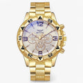 Orologio da uomo di lusso - senza tempo con accenti di luce blu