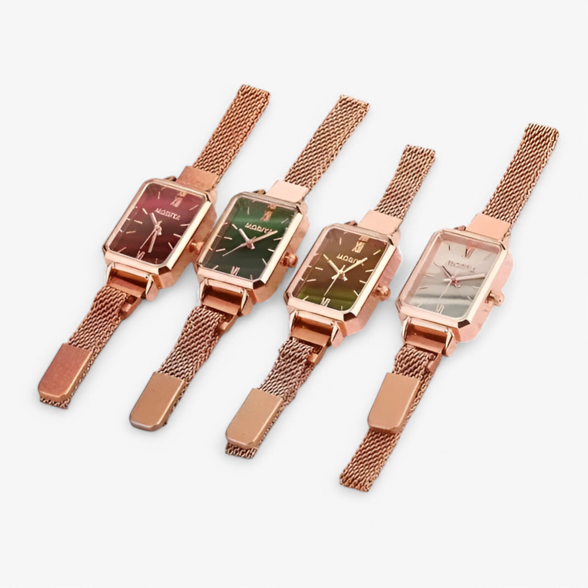 Orologio da donna quadrato con quadrante verde e cinturino magnetico - - cinturino donna female watch magnetico orologio orologio donna quadrante quadrato watch for women watches - Concept Palermo