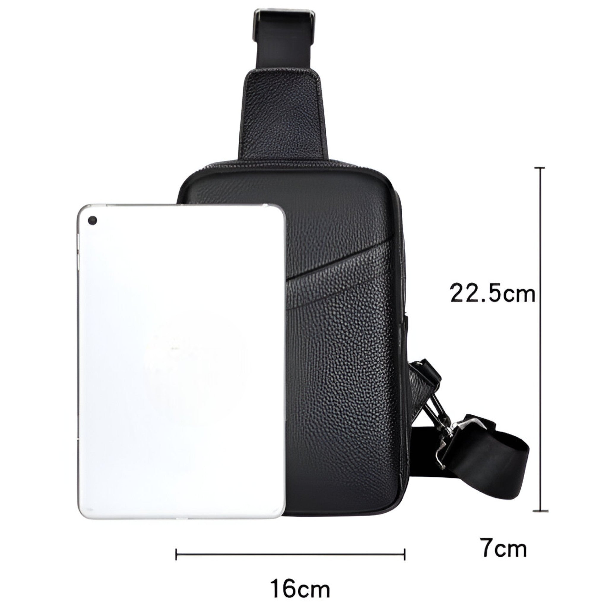 Borsa a Tracolla Ecopelle Nera Elegante e Funzionale - - accessoires bags borsa borsa tracolla ecopelle funzionale nera tassen tracolla - Concept Palermo