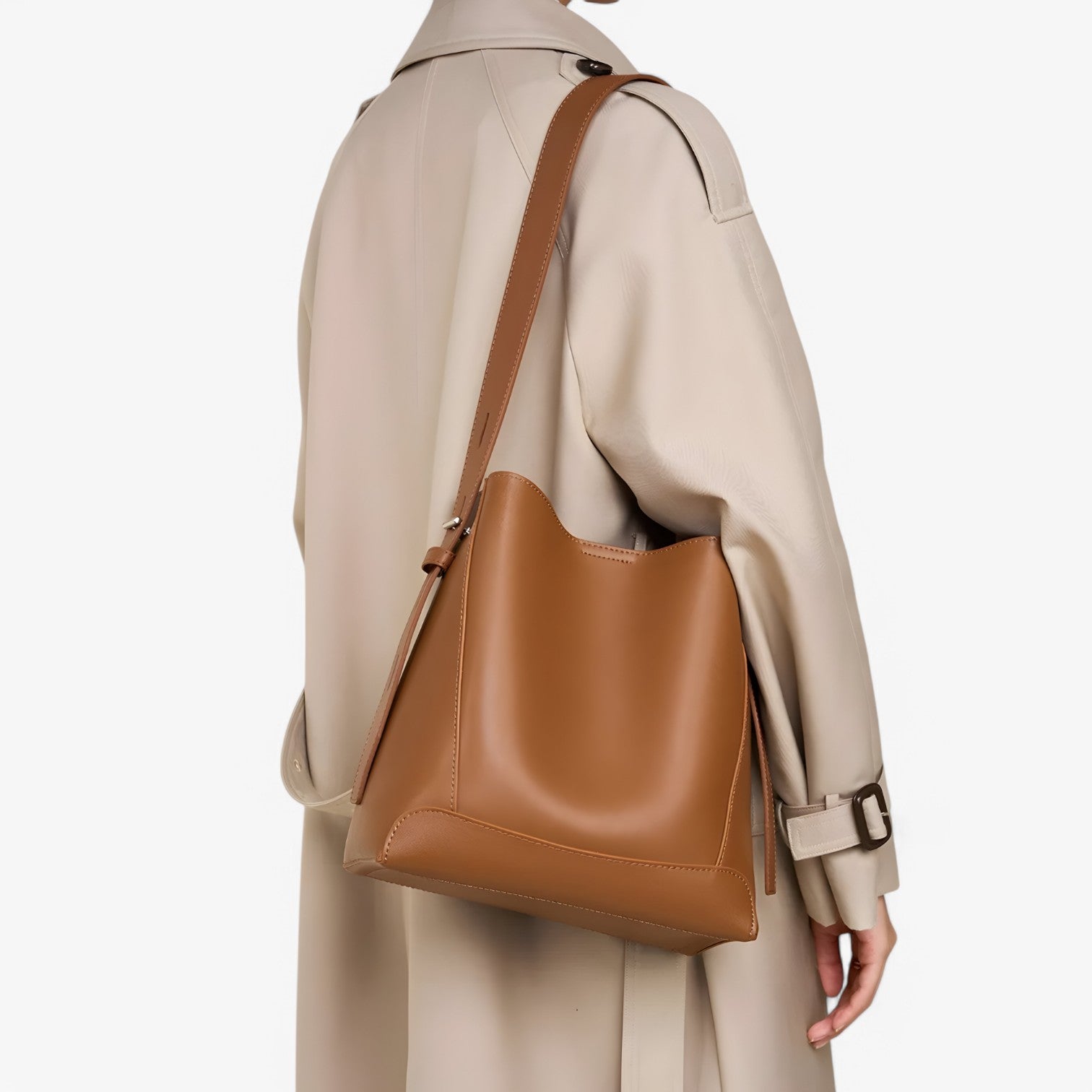 Borsa a Spalla Donna Grande in Vera Pelle Nera - Elegante e Capiente - - ampia bag bags borsa borsa spalla donna Leather Bag pelle raffinata Shoulder Bags spalla women bag - Concept Palermo