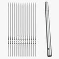 15 piezas de pinchos de acero inoxidable para BBQ – reutilizables y para asar Hombre