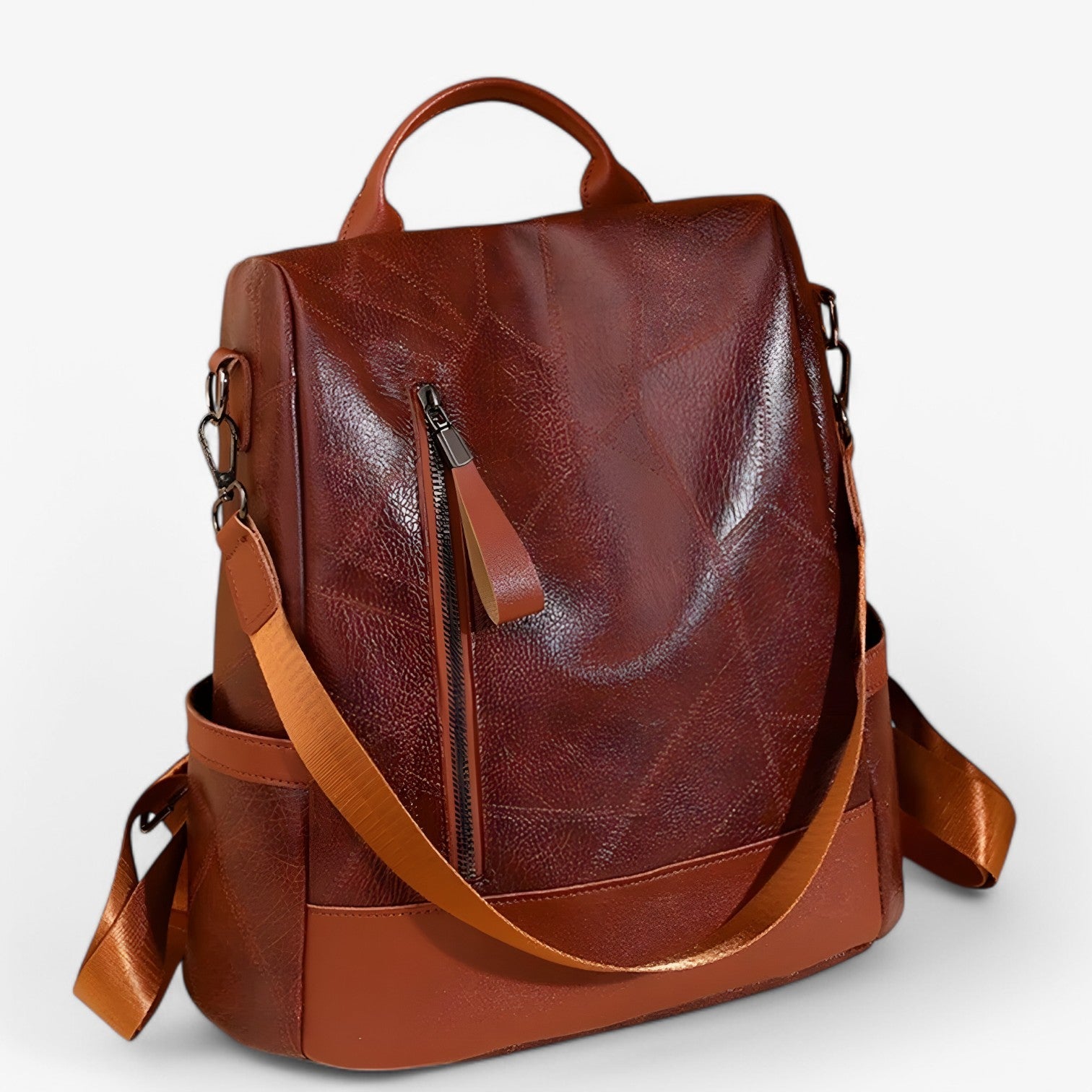 Zaino Donna in Vera Pelle Nera per Scuola, Viaggi e Lavoro - Elegante e Spazioso - - Bags donna pelle scuola scuola viaggi Shoulder Bags viaggi women bags - Concept Palermo