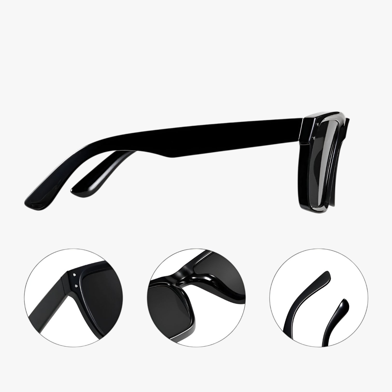 Occhiali da sole oversize quadrati da guida – Protezione UV antiriflesso Uomo - - antiriflesso guida occhiali occhiali sole oversize Polarized man sunglasses protezione quadrati sole sun glasses sunglasses polarized men - Concept Palermo