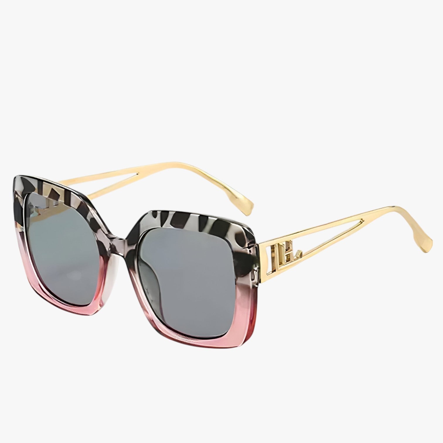 Occhiali da sole vintage con montatura trasparente e lenti a gradiente di lusso - leopardo rosa - Cat Eye Sunglasses Fashion Sunglasses gradiente lenti montatura occhiali occhiali sole polarized sunglasses women sole sunglasses trasparente - Concept Palermo