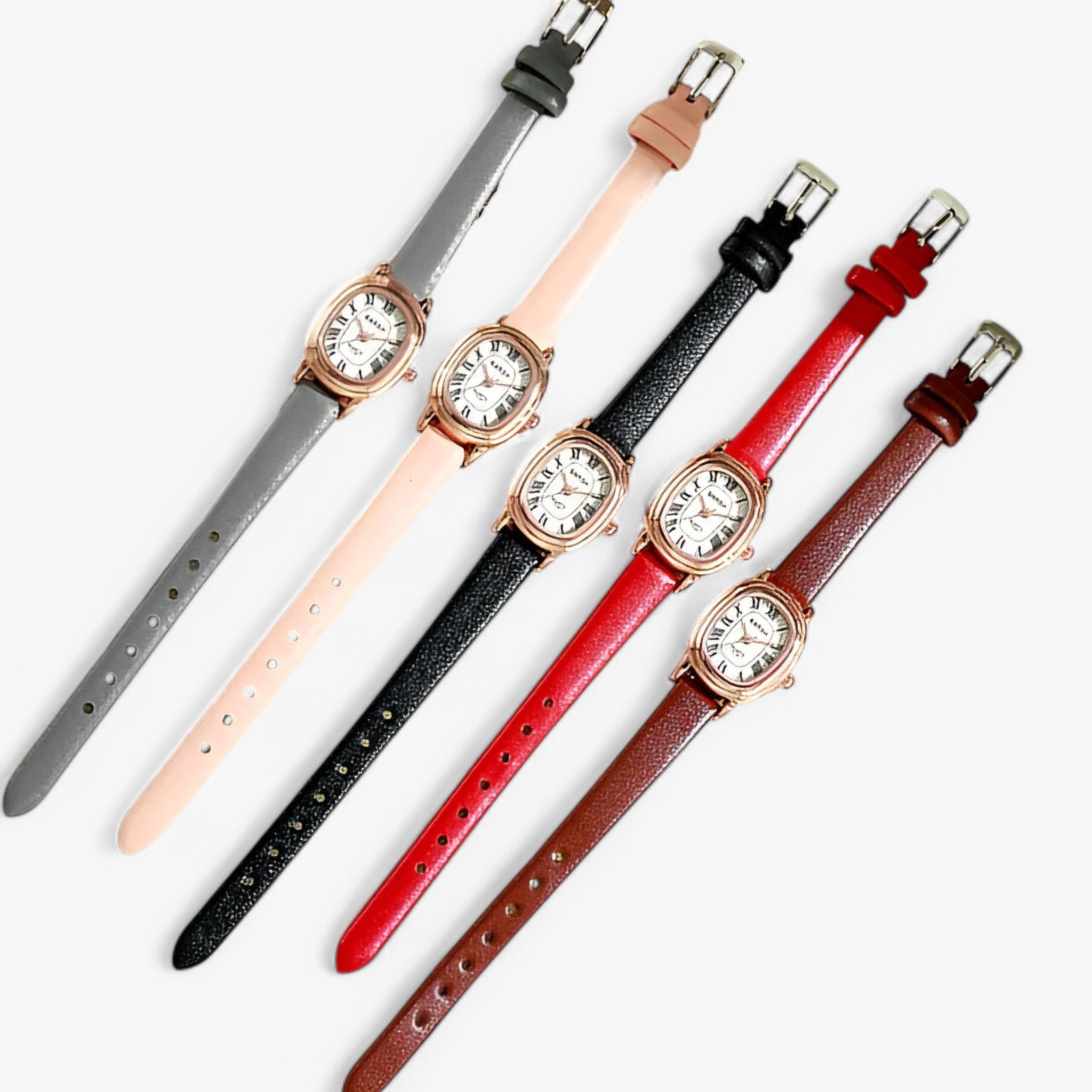Orologio Donna Elegante con Quadrante Ovale, Cinturino in Vera Pelle Nero - - donna female watch orologio orologio donna ovale quadrante quarzo watch for women watches - Concept Palermo
