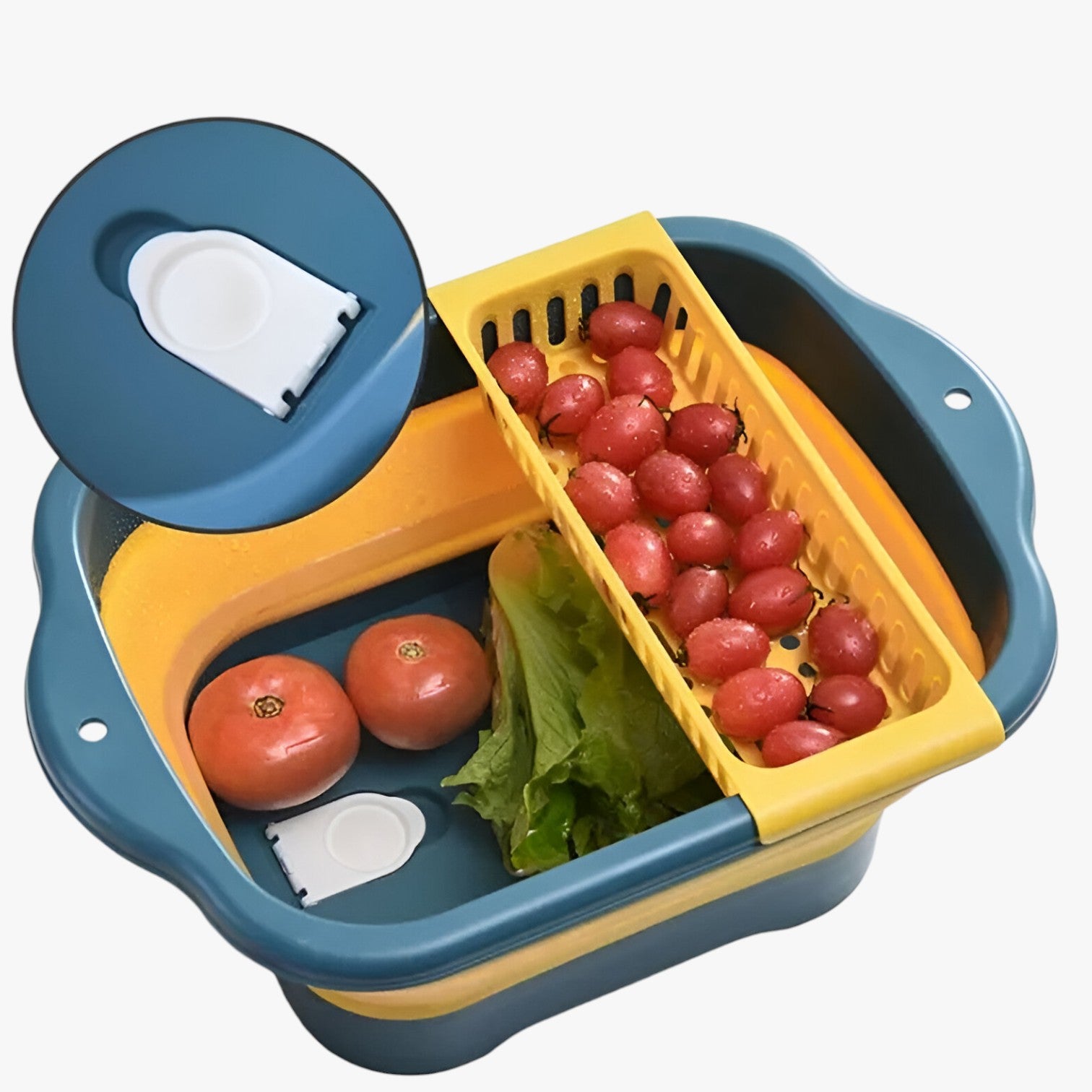 Colapasta pieghevole in silicone per frutta e verdura - - colander colapasta colapasta pieghevole frutta Kitchen kitchen & dining Kitchen Essentials pieghevole silicone verdura - Concept Palermo