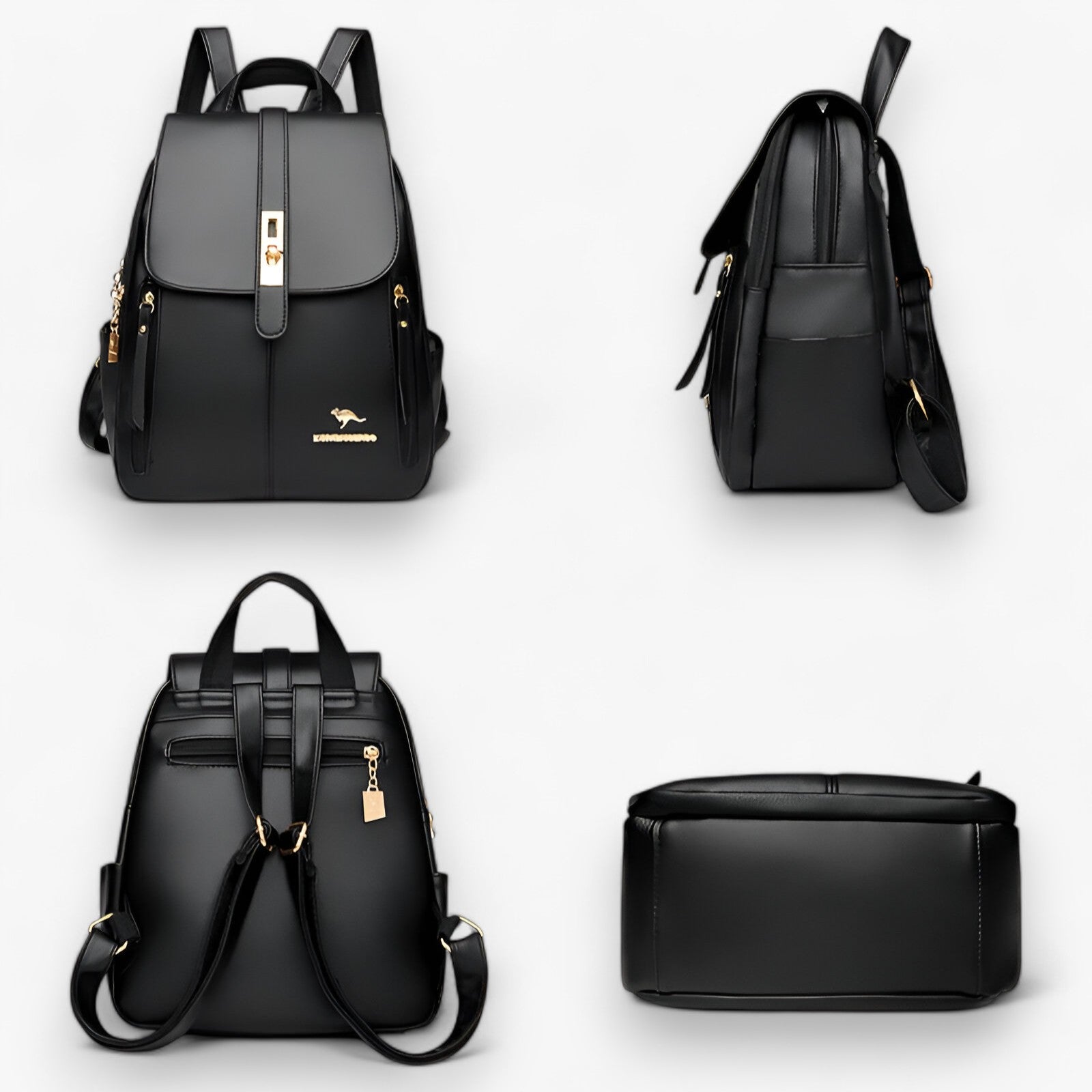 Zaino Donna Grande in Vera Pelle Italiana - Elegante per Lavoro, Viaggi e Uso Quotidiano - - Backpacks bag bags donna donne Gift Gifts for women pelle quotidiana viaggi vita women womens bag womens fashion zaino - Concept Palermo