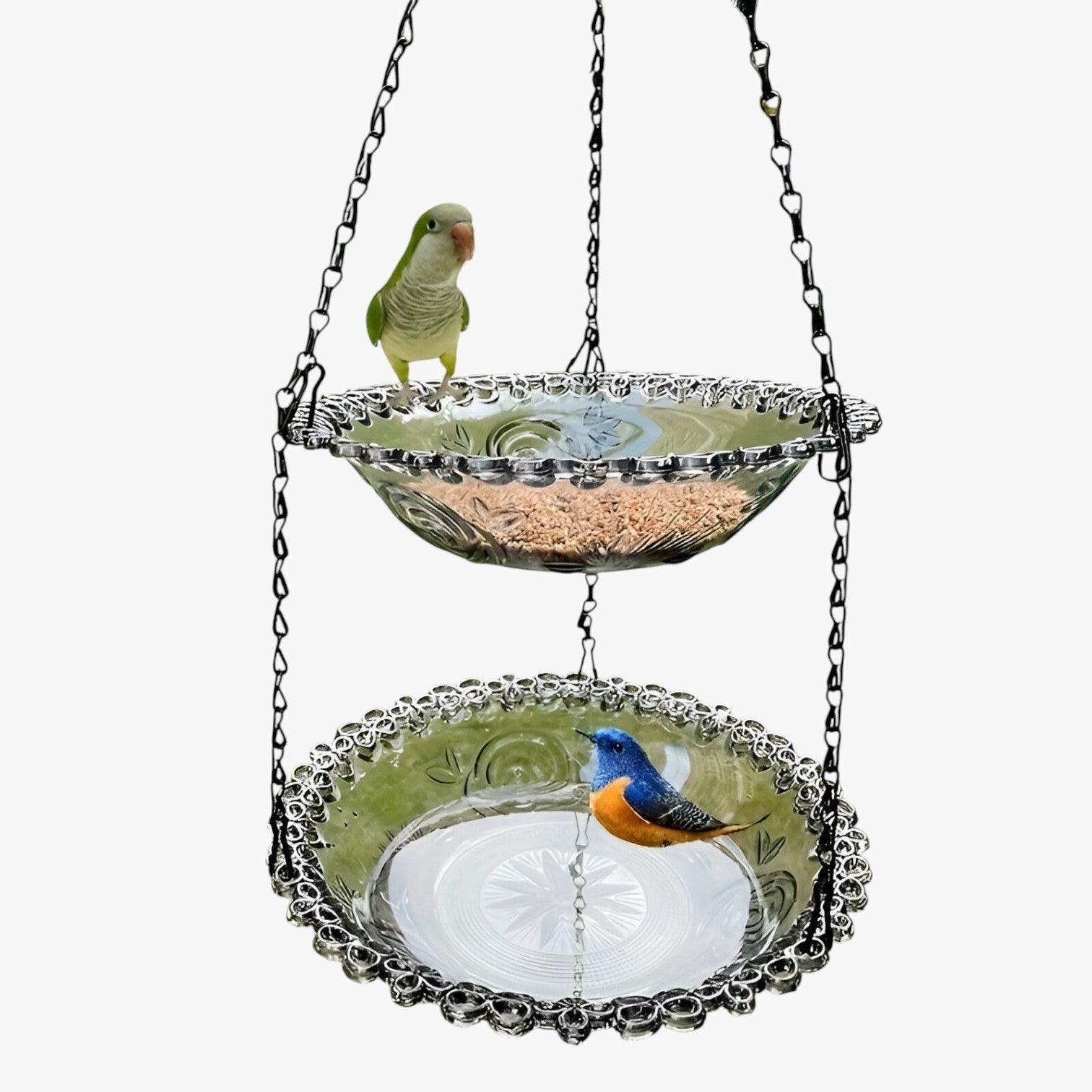 Casetta per uccelli a 2 strati con abbeveratoio – Sostenibile e decorativa Uomo - Grigio - abbeveratoio bird bird house birdproduct casetta casetta uccelli decorativa pets & supplies sostenibile strati uccelli - Concept Palermo