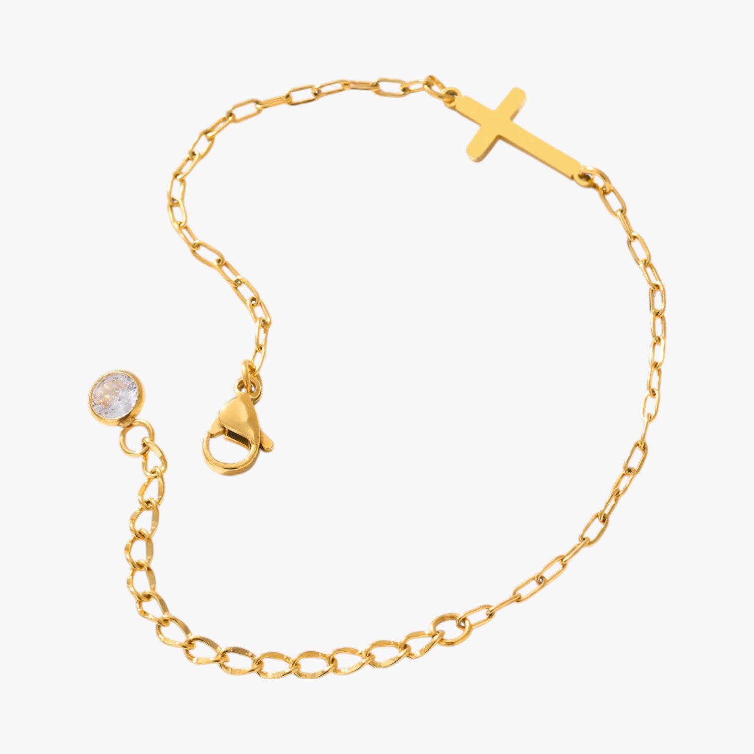 Bracciale con Croce in Acciaio – Eleganza Resistente all’Acqua Donna - - acciaio acqua bracciale bracciale croce BRACELET BRACELET FOR WOMEN BRACELETS bracelets for women croce donna eleganza jewelry women bracelets - Concept Palermo