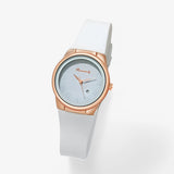 Dames quartz horloge met sportieve siliconen band