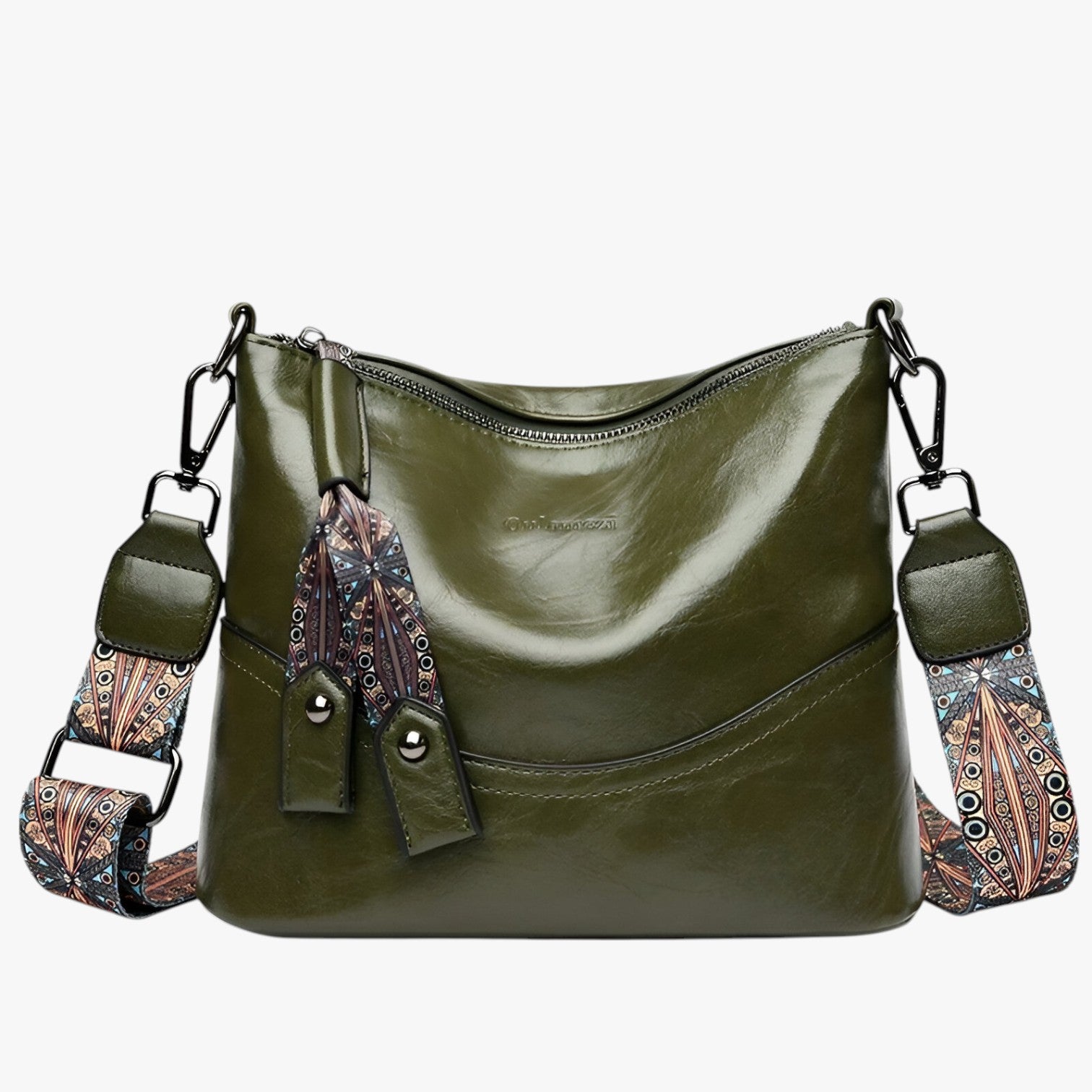 Borsa a Tracolla da Donna di Lusso Firmata in Pelle Nera Elegante - Verde - Bags borsa borsa tracolla donne firmata tracolla women bags Women's handbags - Concept Palermo