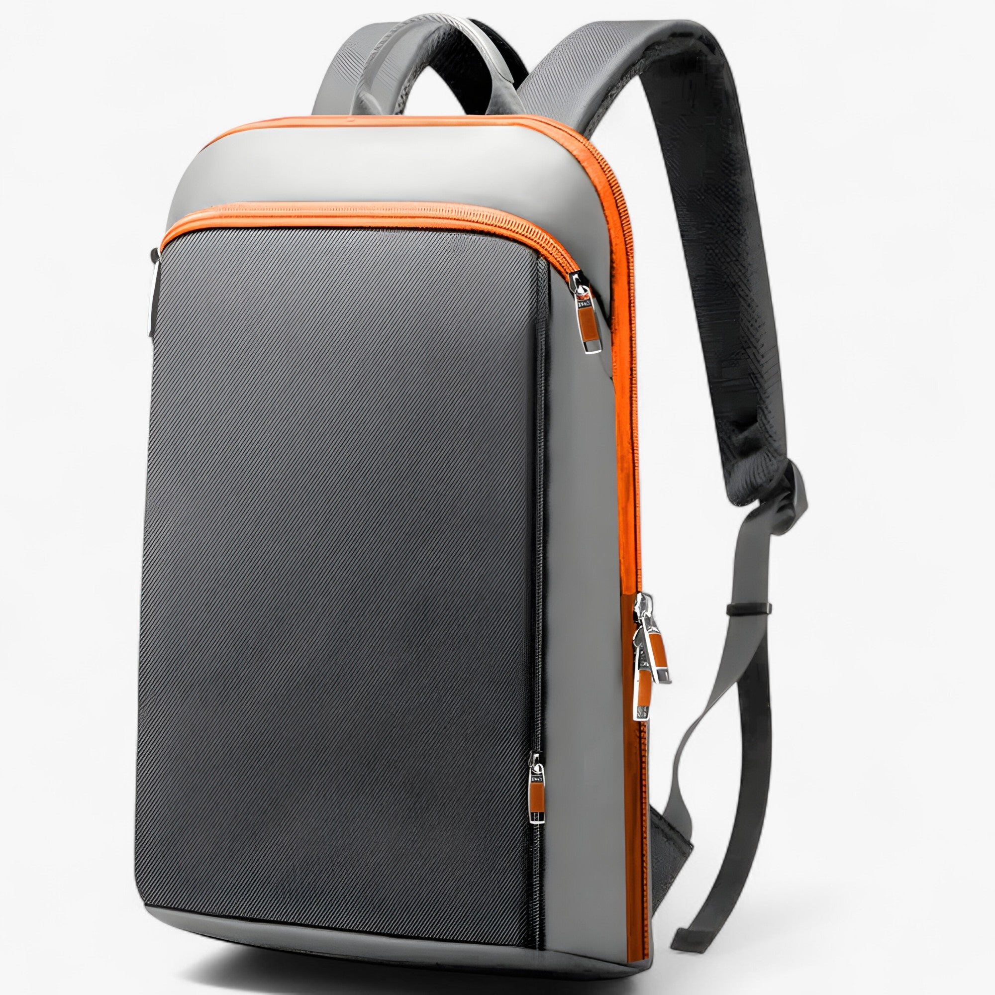 Zaino sottile da viaggio per laptop Donna - Grigio Arancione - Backpacks bags donna laptop sottile viaggio zaino zaino sottile - Concept Palermo