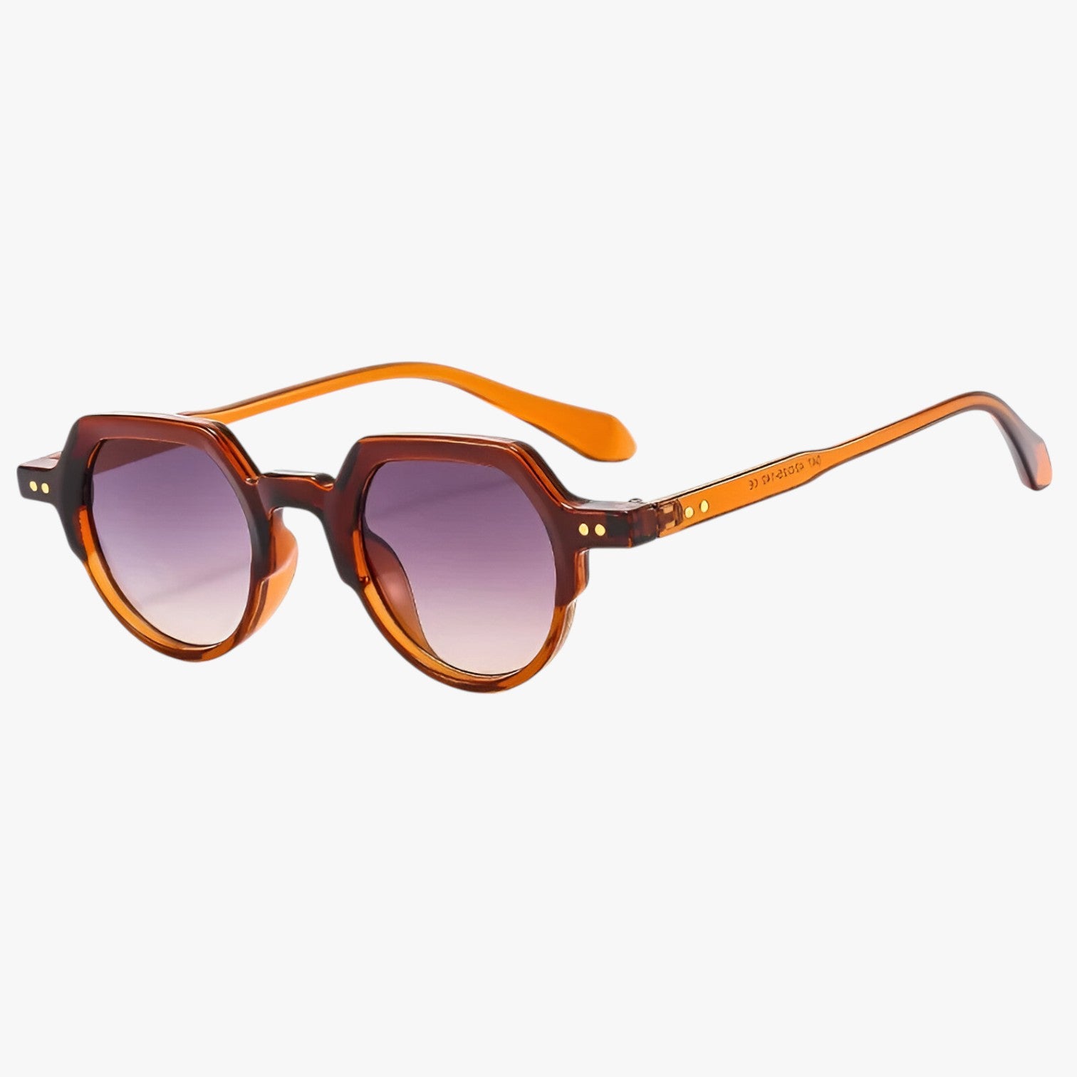 Occhiali da Sole Punk UV400 Design Irregolare Retrò con Lenti Oceaniche - tè come in foto - design Fashion Sunglasses irregolare lenti occhiali occhiali sole oceaniche punk retr sun glasses Sunglasses - Concept Palermo