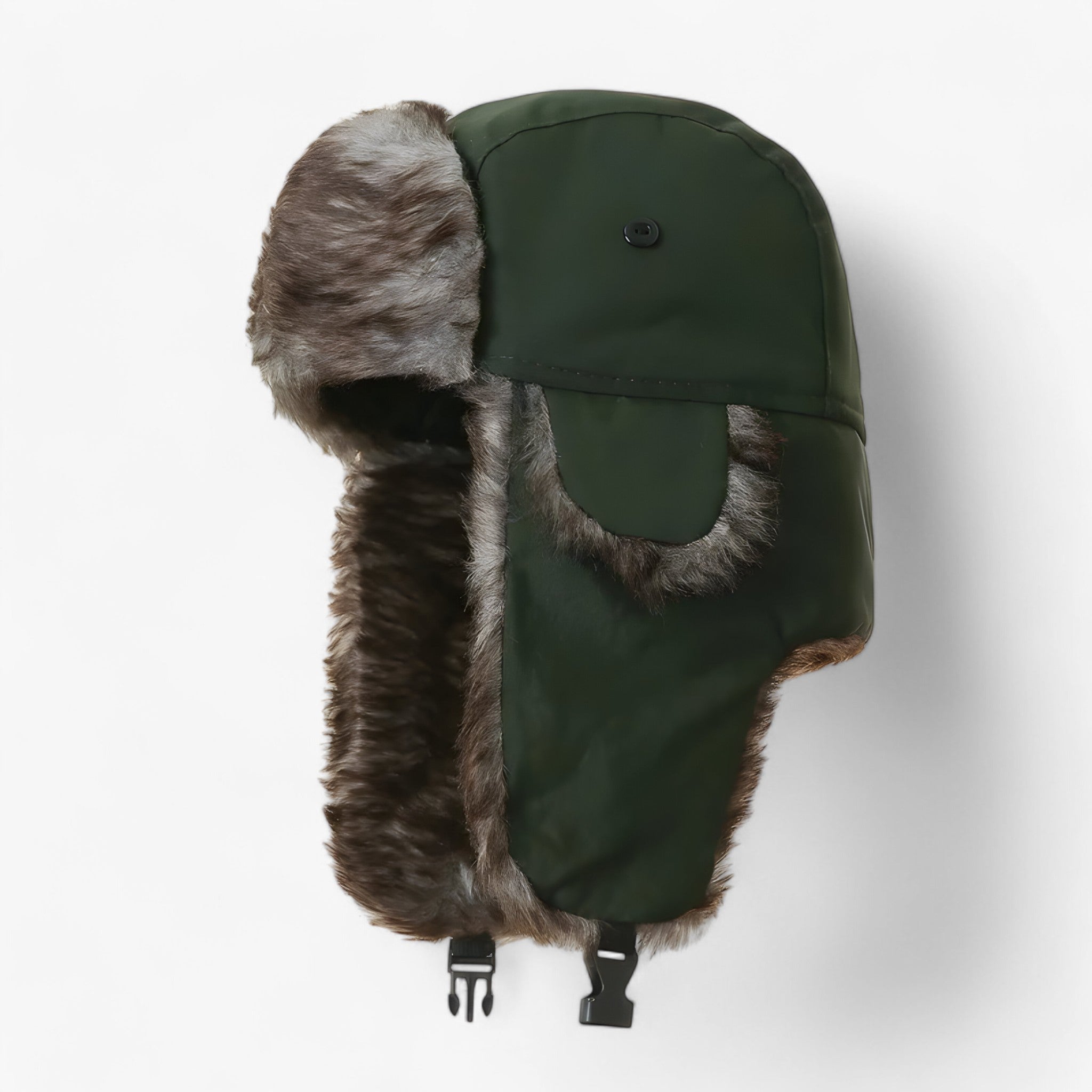 Caldo cappello invernale russo - Protezione contro freddo e vento Uomo - Verde scuro Taglia unica - accessoires caldo caldo cappello cappello contro freddo hats invernale petten protezione - Concept Palermo