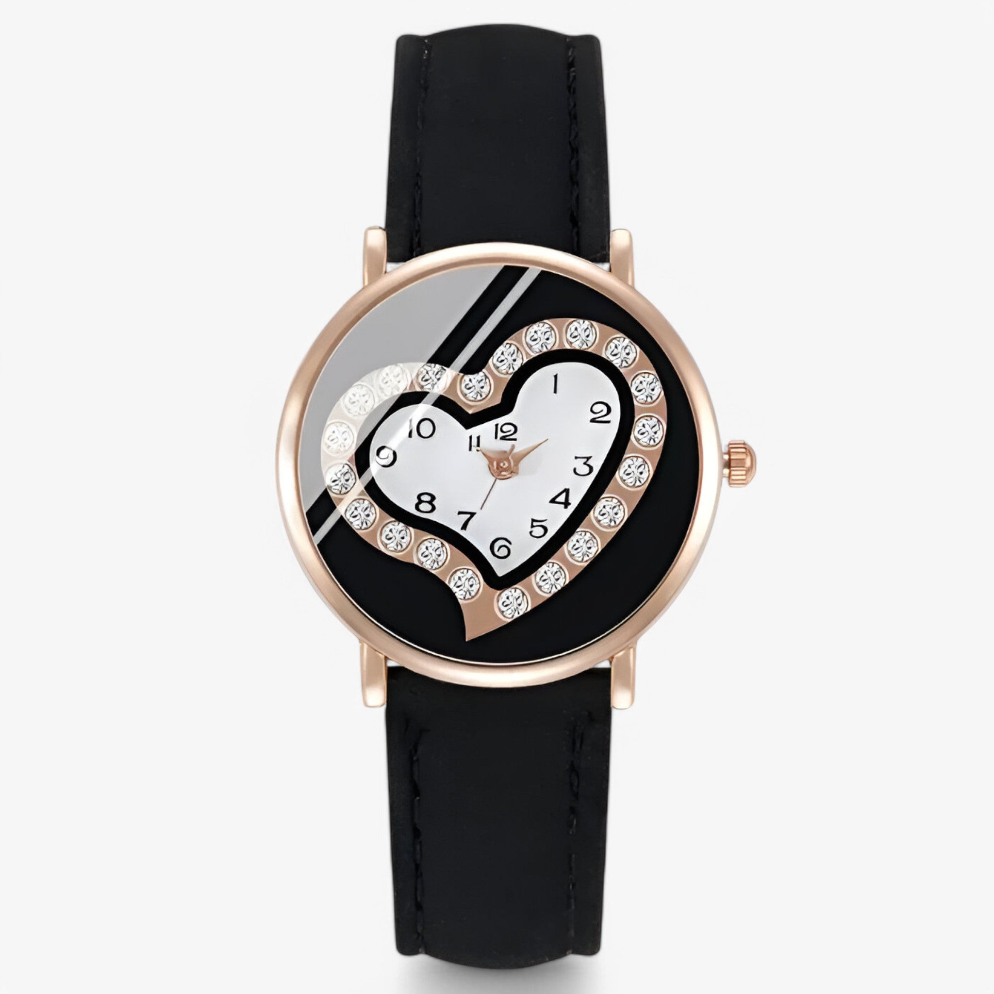 Orologio da donna analogico con cinturino in pelle e stile raffinato - Nera - accessoires analogico cinturino donna horloges orologio orologio donna pelle raffinato stile watches - Concept Palermo