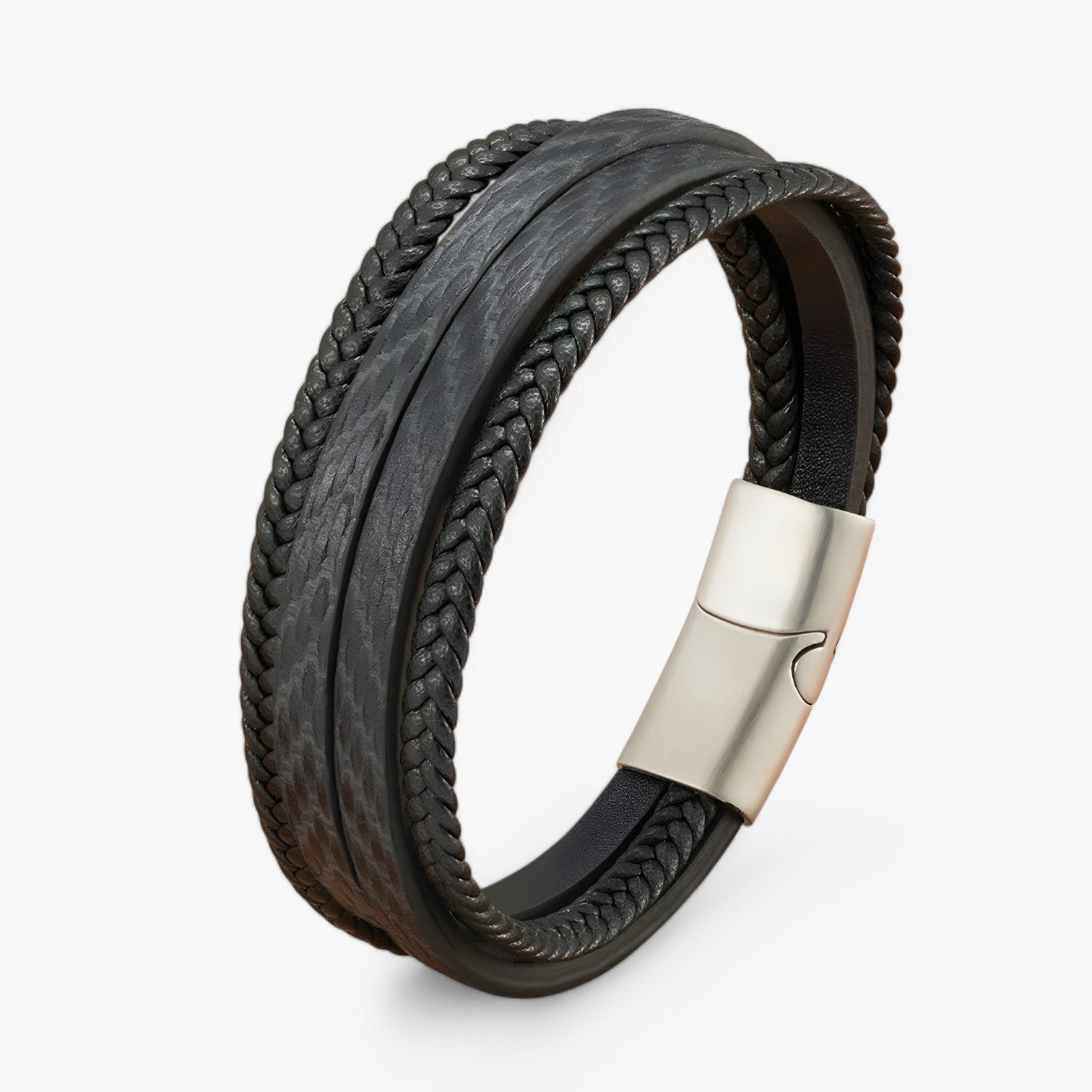 Multistrato & Magnetico Pelle Uomo - - BRACELETS jewelry magnetico mens accessory mens bracelet multistrato multistrato magnetico pelle uomo - Concept Palermo