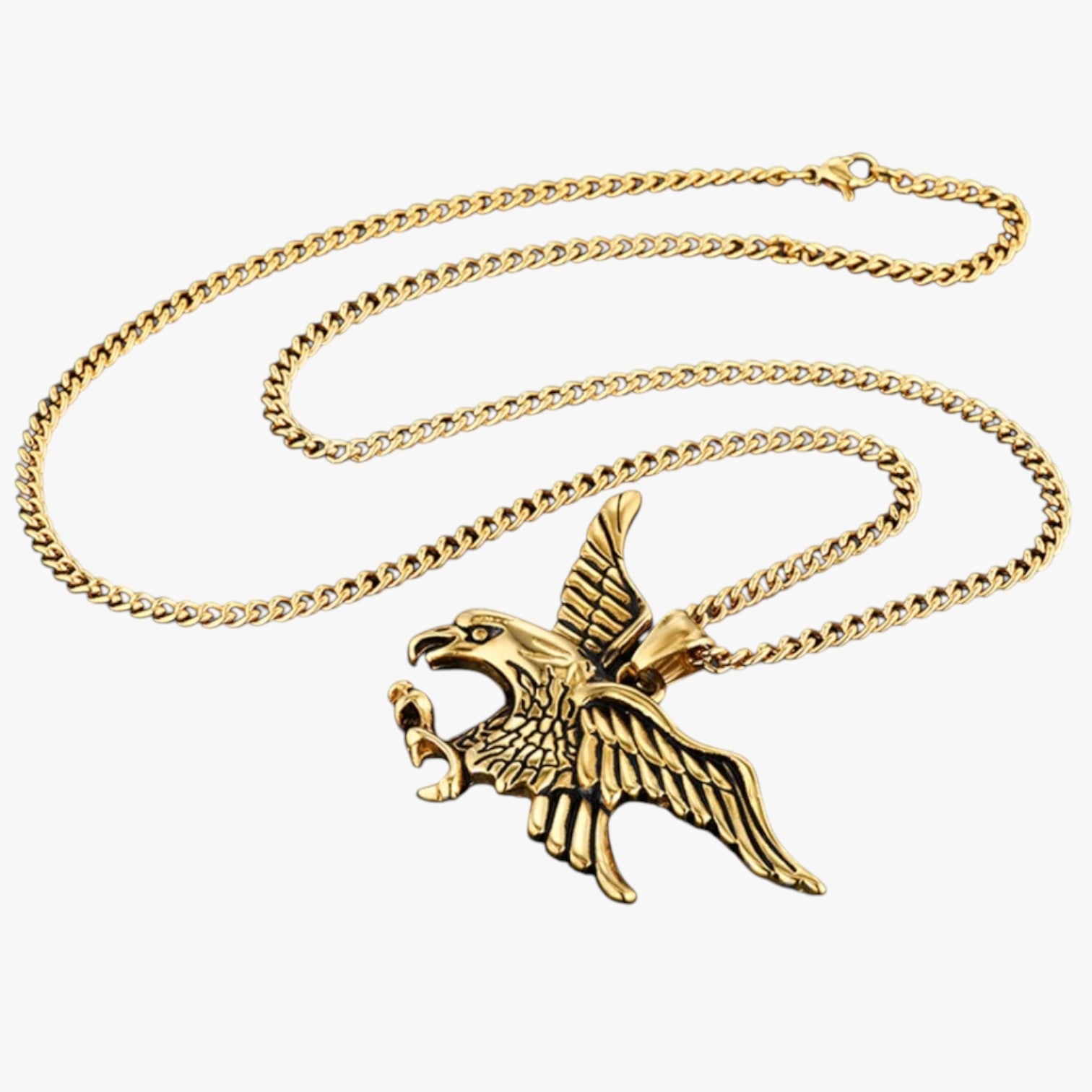Collana aquila punk in acciaio Lana Uomo - - acciaio aquila collana collana aquila jewelry lana necklace necklace for men NECKLACES punk uomo - Concept Palermo