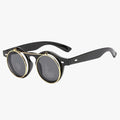 Unisex Retro Solbriller Dobbelt Linse Flip & UV Beskyttelse Punk Mænd