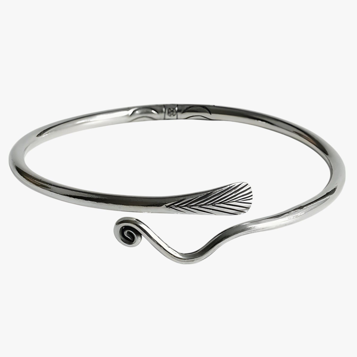Bracciale in Argento 925 con Piuma Dorata Stile Vintage Punk Pelle - - bracciale bracciale piuma BRACELET bracelet for men BRACELETS dorata jewelry mens bracelet pelle piuma punk stile - Concept Palermo