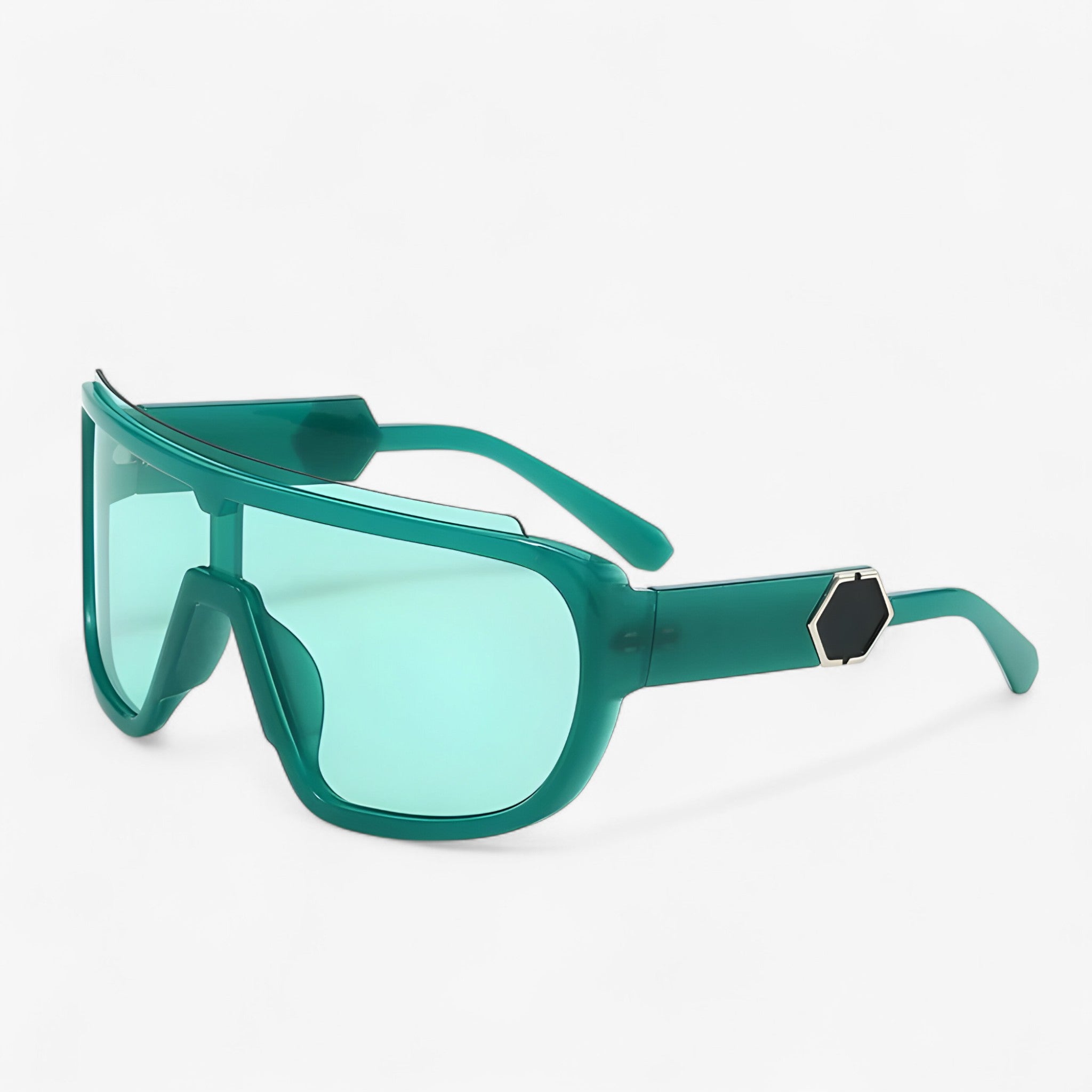Occhiali da sole oversize monoblocco avvolgenti Uomo - Verde - avvolgenti Fashion Sunglasses men sunglasses polarized mens sunglasses monoblocco occhiali occhiali sole oversize Polarized man sunglasses sole sunglasses sunglasses polarized men uomo - Concept Palermo