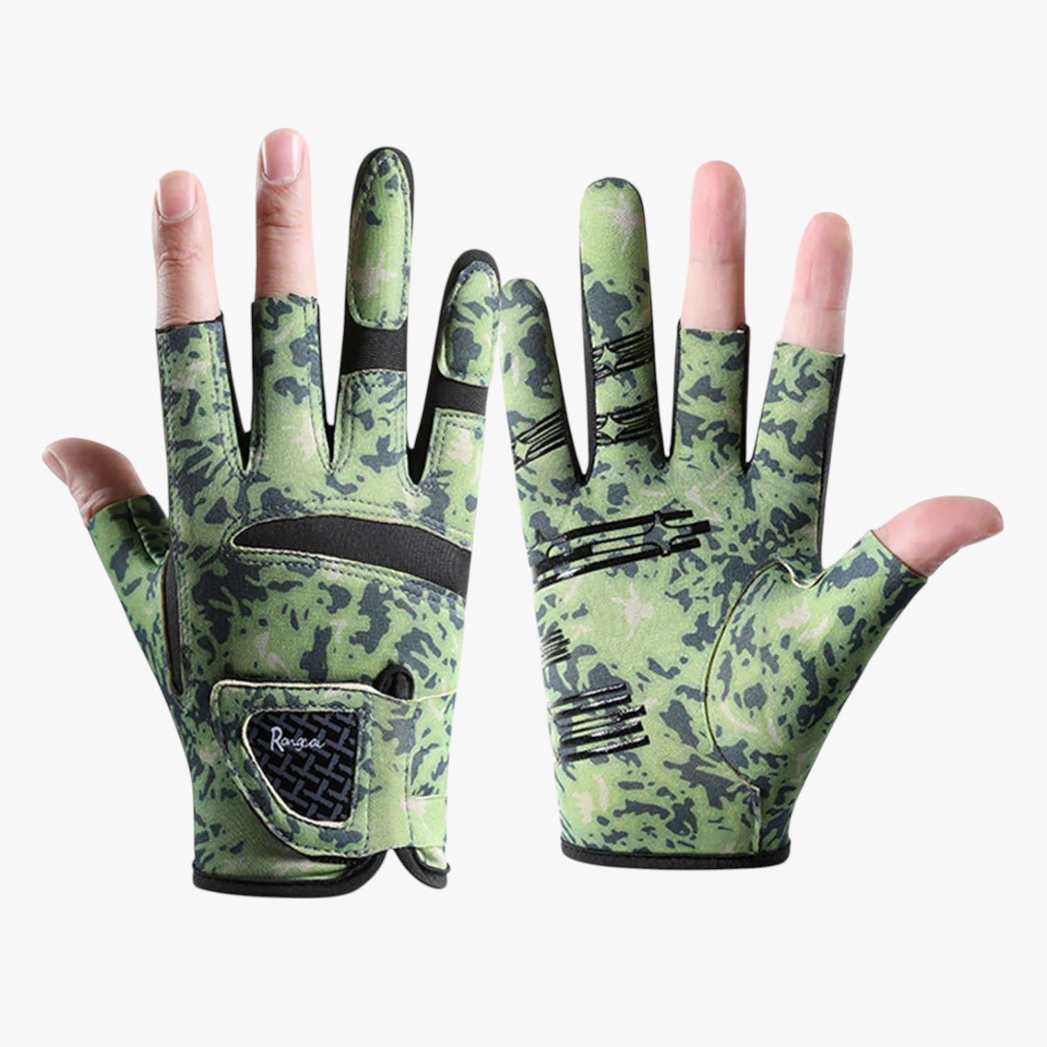 Guanti da pesca estivi antiscivolo a 3 dita Uomo - Verde Militare - antiscivolo dita estivi gloves gloves for men guanti guanti pesca killian | guanti da pesca estivi antiscivolo a 3 dita - €25 mens gloves pesca uomo - Concept Palermo