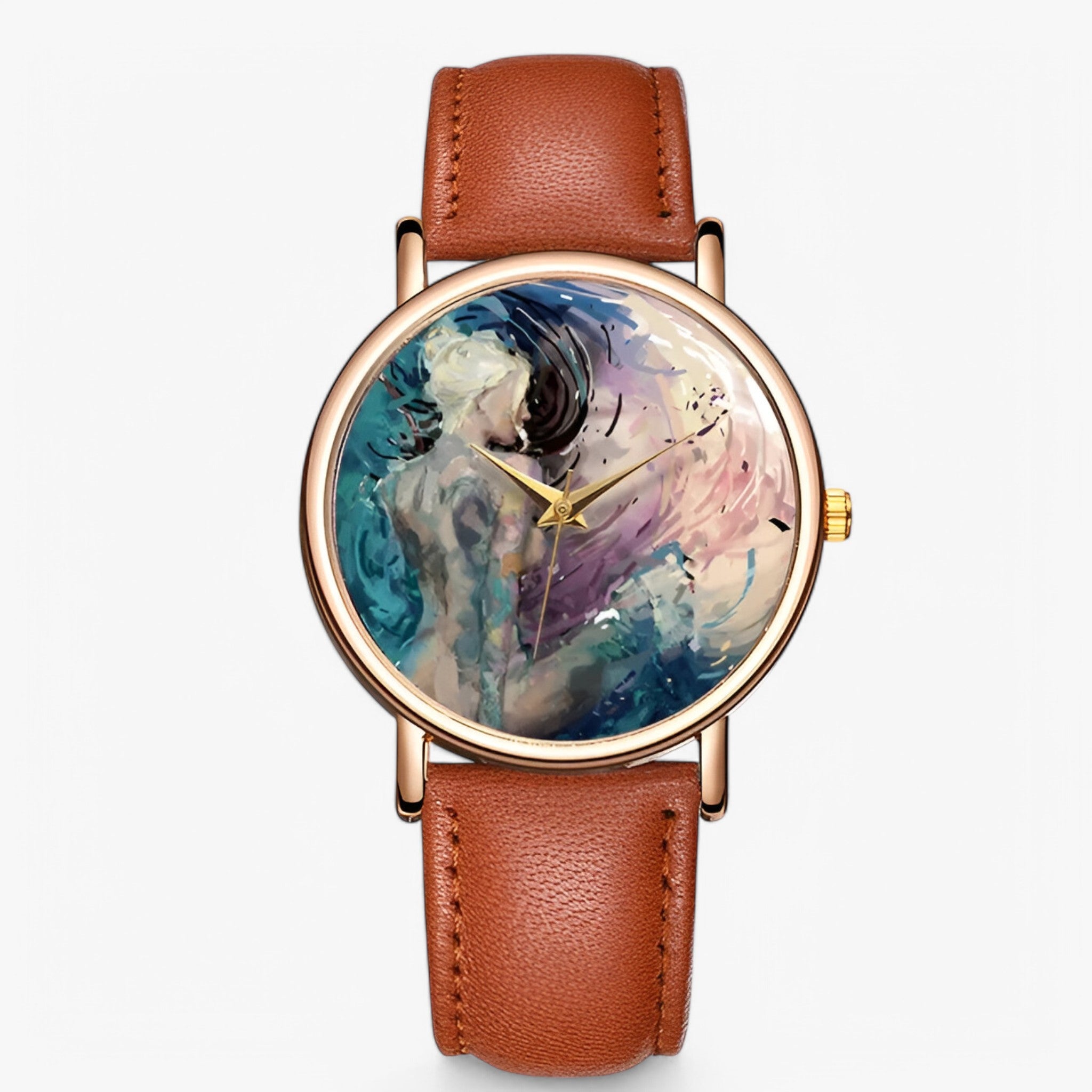 Orologio da donna leggero con quadrante a specchio e resistente all’acqua - Marrone chiaro - acqua donna female watch leggero orologio orologio donna quadrante resistente specchio watch for women - Concept Palermo
