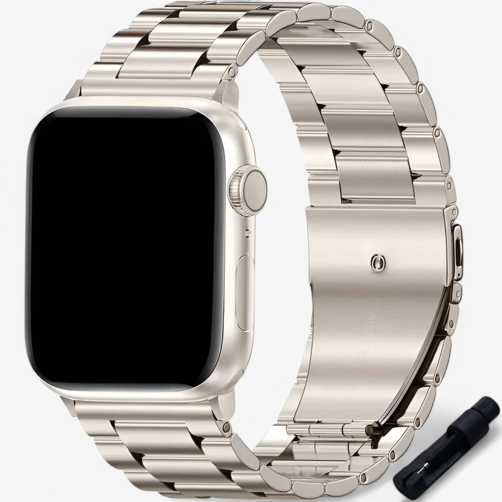 Bracciale in Acciaio per Apple Watch Donna - Luce stellare - accessoires acciaio apple bracciale bracciale acciaio donna horloges watch watches - Concept Palermo