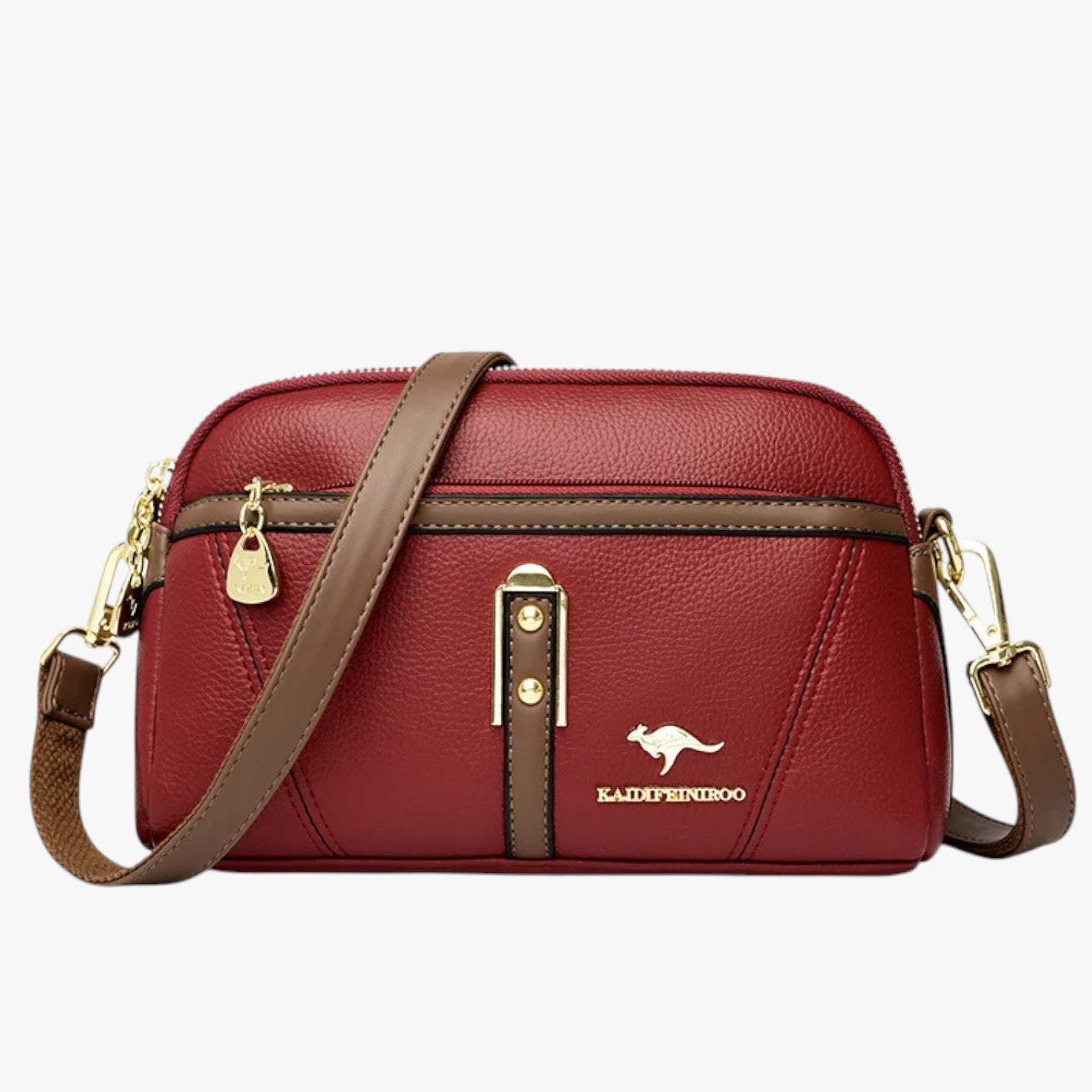 Borsa Donna Compatta in Pelle Nera, Chic e Pratica per Estate 2025 - Rosso - Bags borsa borsa donna chic compatta donna estate handbags pratica women bags Women's handbags - Concept Palermo