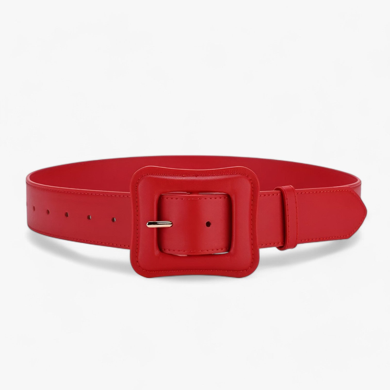 Cintura Larga in Pelle – Fascino Vintage Senza Tempo Donna - Rosso 102cm - belt buckle women Belts cintura cintura larga donna fascino larga pelle tempo vintage waist belt for women - Concept Palermo