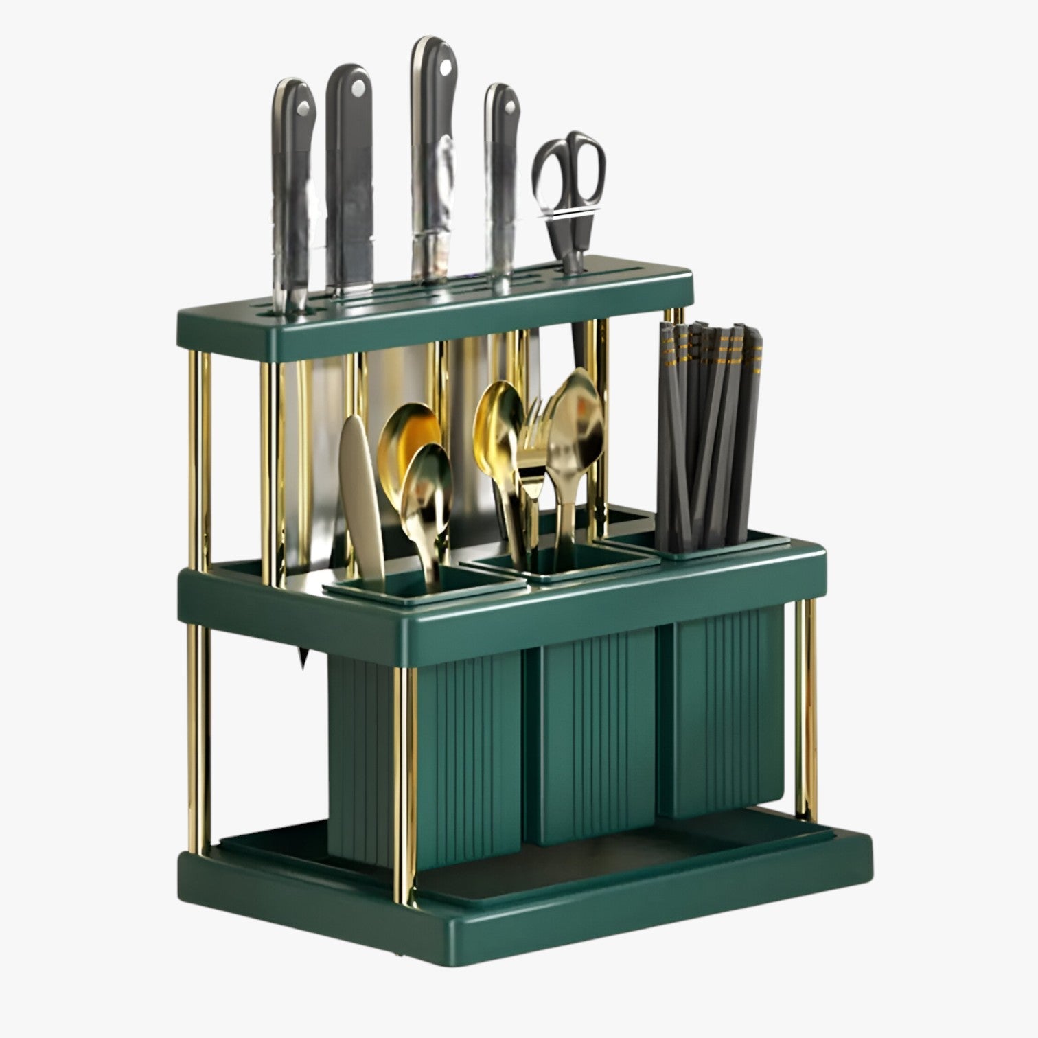 Organizer da cucina salvaspazio – Tieni il tuo piano di lavoro ordinato - Verde - cucina Kitchen kitchen & dining kitchen accessory kitchen tools kitchen utensil lavoro ordinato organizer organizer cucina piano salvaspazio - Concept Palermo