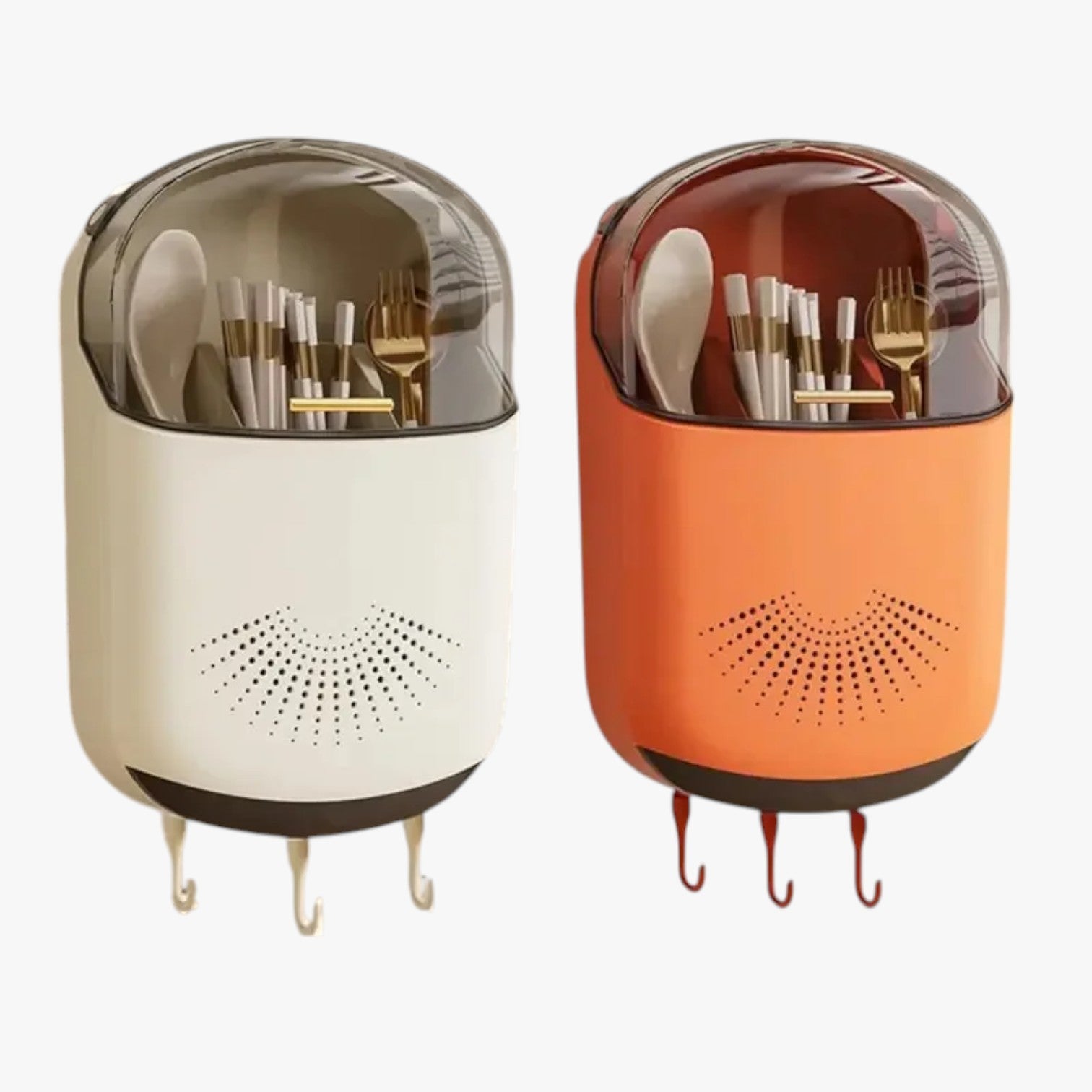 Portabastoncini da muro con drenaggio e coperchio - - coperchio drenaggio Kitchen kitchen & dining kitchen accessory Kitchen Essentials kitchen organizer muro portabastoncini portabastoncini muro - Concept Palermo
