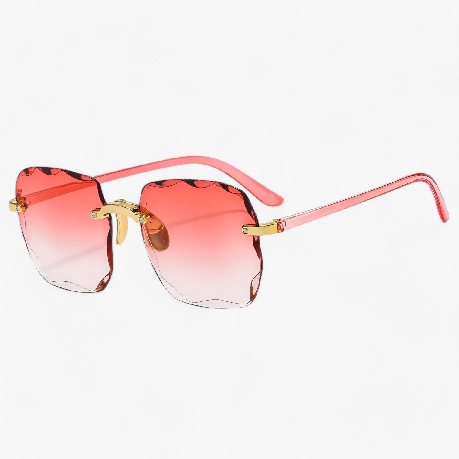 Occhiali da sole senza montatura con protezione UV Uomo - Rosso - Fashion Sunglasses montatura occhiali occhiali sole protezione sole sunglasses uomo WOMEN - Concept Palermo