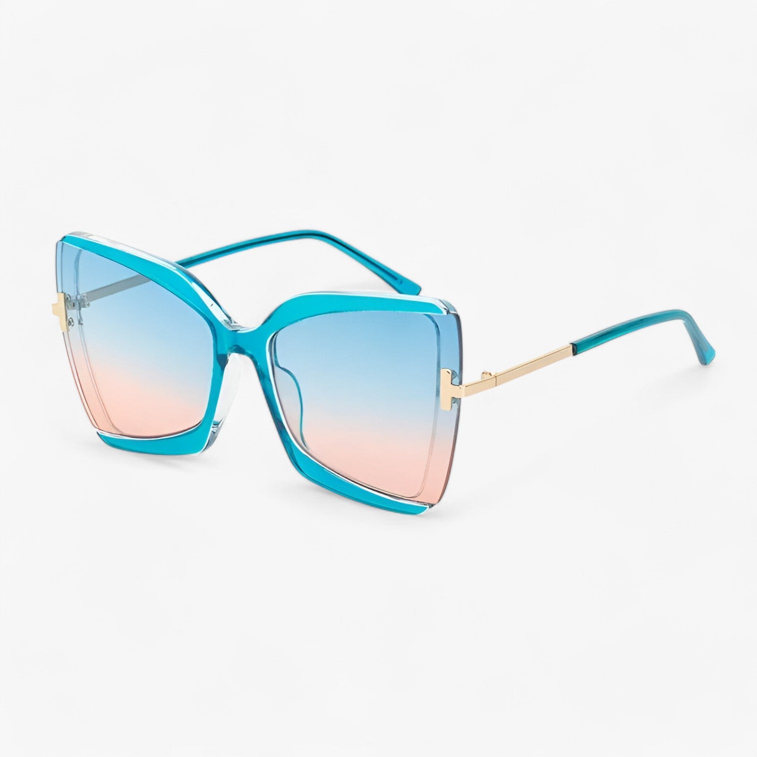 Occhiali da sole Cat-Eye con montatura a T - stile audace, colori vivaci - blu rosa - Accessories audace colori montatura occhiali occhiali sole sole stile sunglasses sunglasses for women WOMEN - Concept Palermo