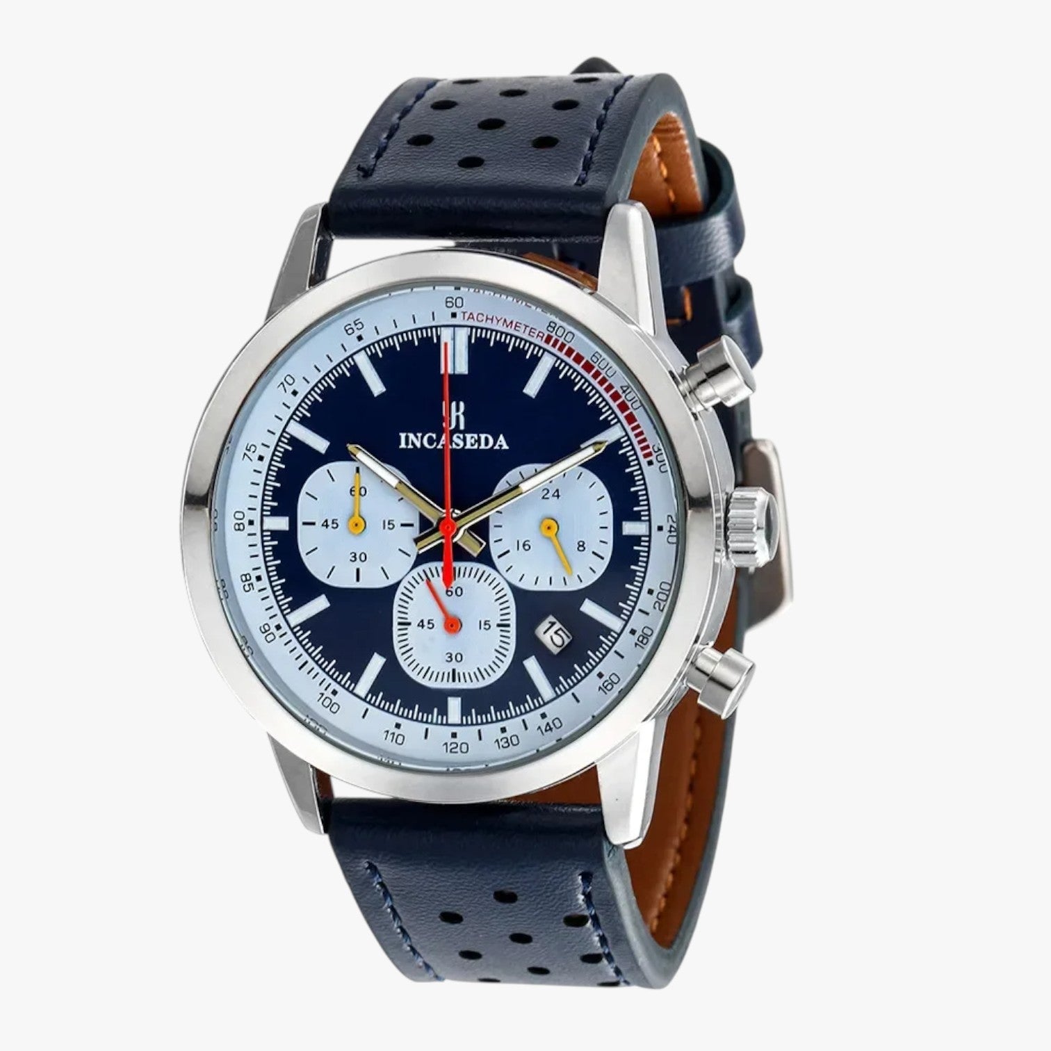 Orologio Uomo INCASEDA Cronografo al Quarzo Lusso, Ultra Luminoso, Elegante - Blue - cronografo incaseda luminoso orologio orologio uomo quarzo uomo watch watch for men watches WATCHES FOR MEN - Concept Palermo