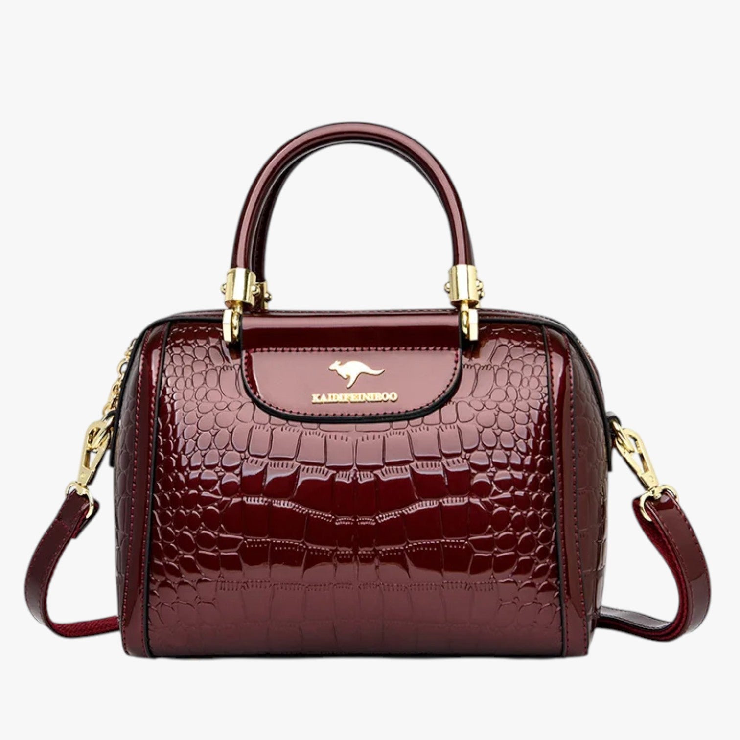 Borsa a Tracolla Grande Nera Donna in Vera Pelle Italiana - Spaziosa, Elegante e Funzionale - Borgogna - Bags borse eleganza eleganza portata firmate mano portata tracolla women bag Women's handbags - Concept Palermo