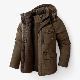 Giacca invernale Uomo - Marrone S - giacca giacca invernale invernale Linen Men men's coats & jackets Solid uomo - Concept Palermo