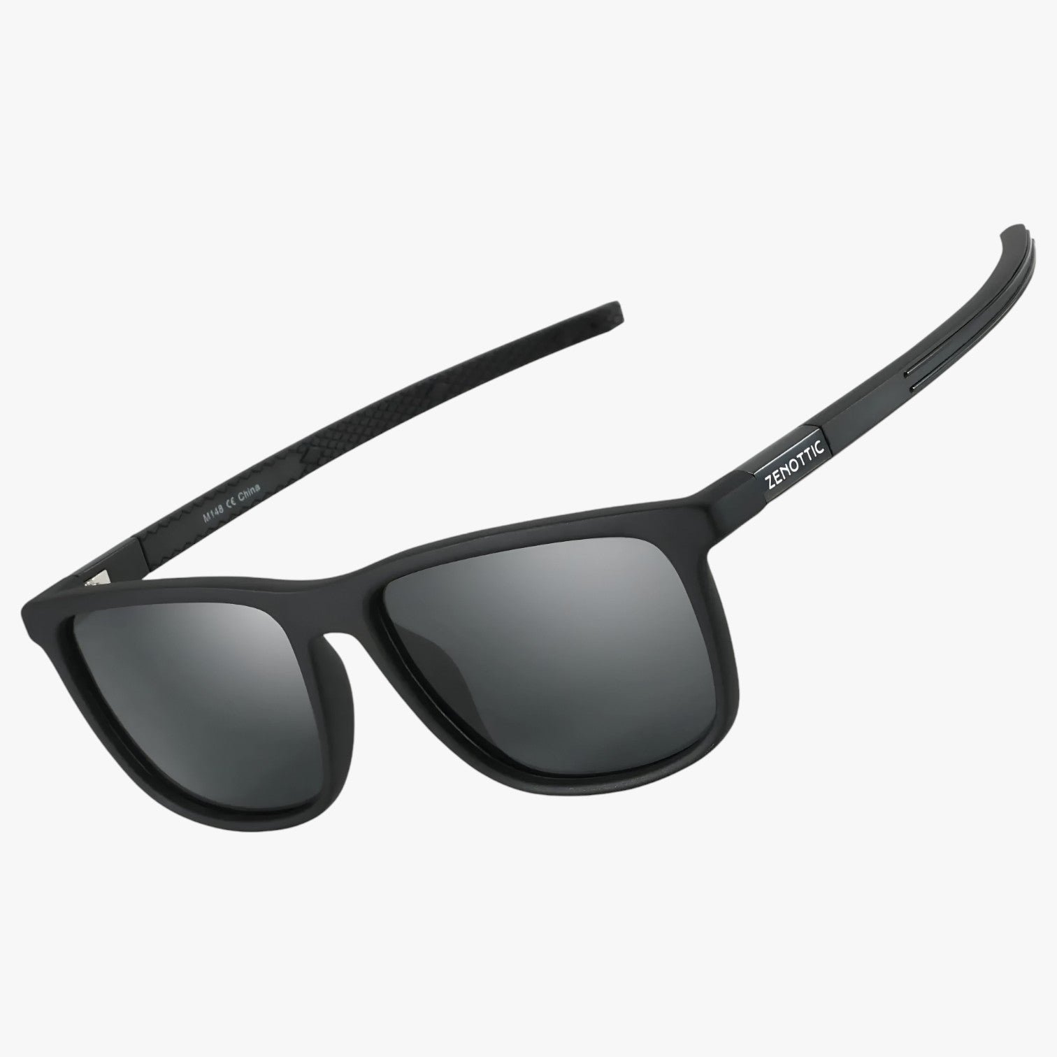 Occhiali da sole quadrati polarizzati – protezione UV leggera Uomo - Lente grigia 02 ZNOTTIC - leggera mens sunglasses occhiali occhiali sole polarizzati protezione quadrati sole sunglasses - Concept Palermo