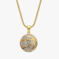 Collana basket hip hop dorata Uomo