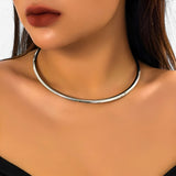 Enkele Gouden Choker Ketting - Stijloptie voor Elke Feestlook Dames