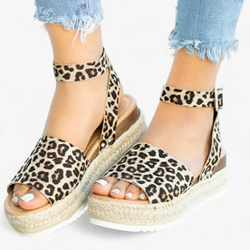 Sandali minimalisti senza lacci - Sandali da donna per un'eleganza semplice - Leopardo - donna eleganza lacci minimalisti sandali sandali minimalisti sandals semplice Solid Women women sandals - Concept Palermo