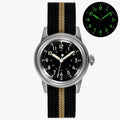 Reloj militar vintage de precisión dorado para hombre