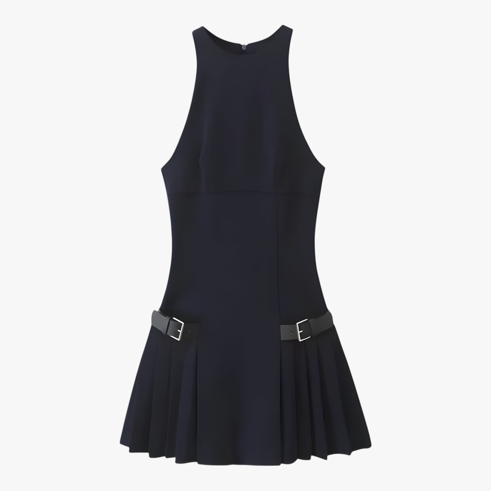 Mini abito plissettato - Chic e alla moda Donna - Blu marino - abito abito plissettato alla chic donna dresses moda plissettato - Concept Palermo