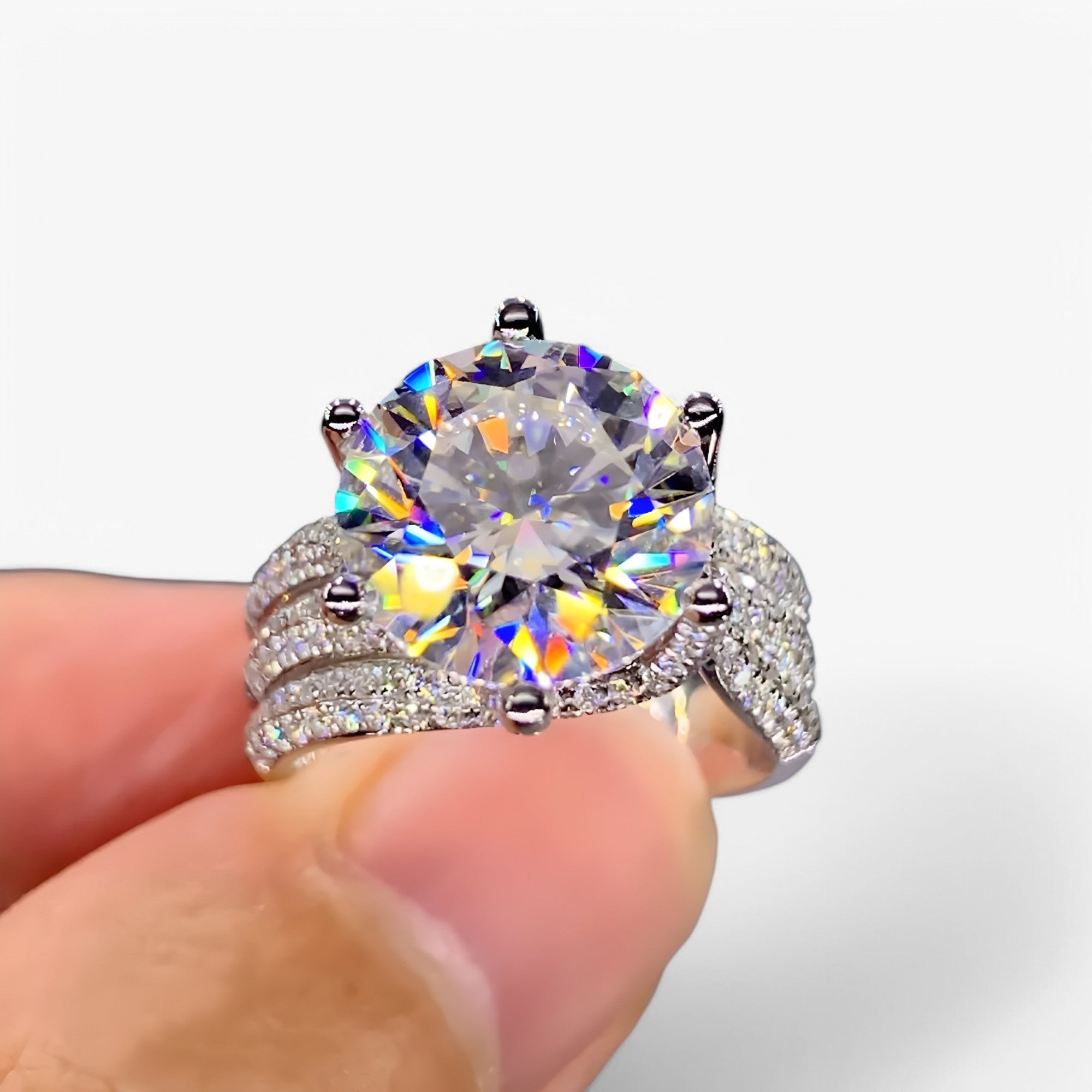 Crystal Glow: Anello di lusso per donne - - Accessories Jewelry anello crystal crystal glow donne glow jewelry Rings - Concept Palermo