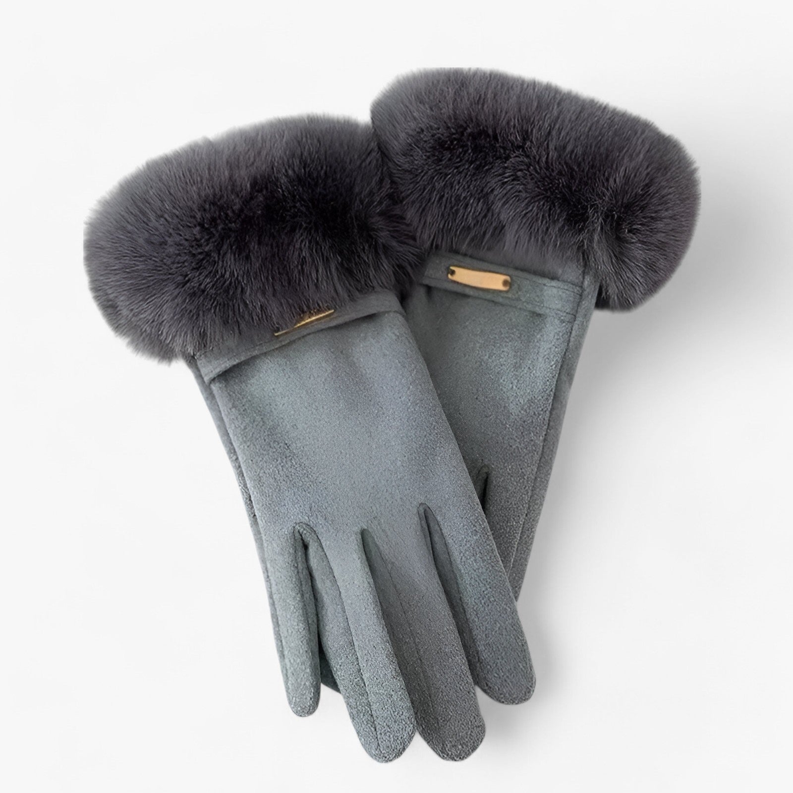 Guanti Touchscreen per Giornate Invernali Calde - Grigio Una taglia - calde giornate gloves gloves & mittens guanti guanti touchscreen invernali touchscreen winter gloves Women fashion - Concept Palermo