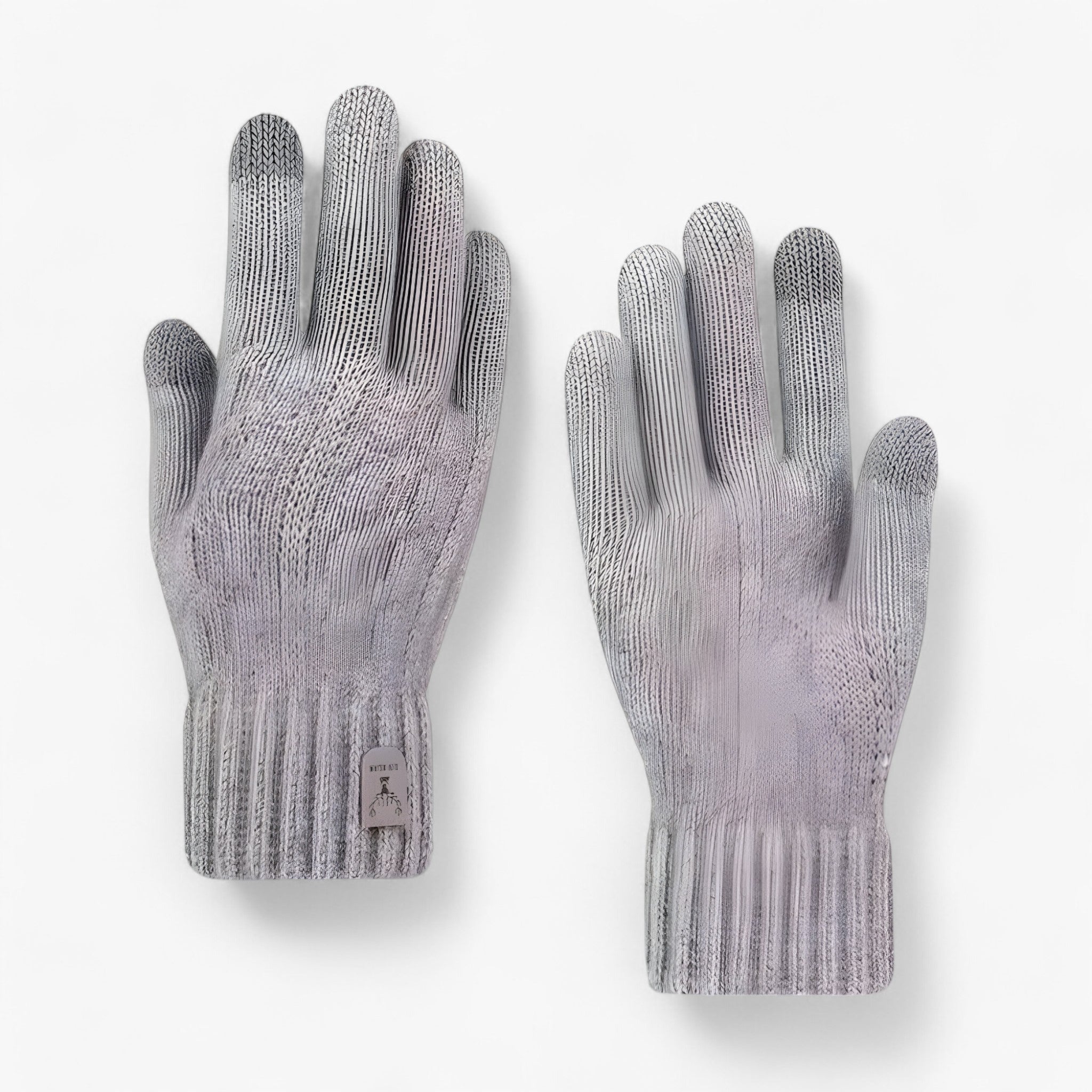 Nya Guanti Invernali da Uomo Touchscreen Plus Fleece - per il freddo - Grigio chiaro - fleece freddo gloves & mittens guanti guanti invernali invernali touchscreen uomo - Concept Palermo