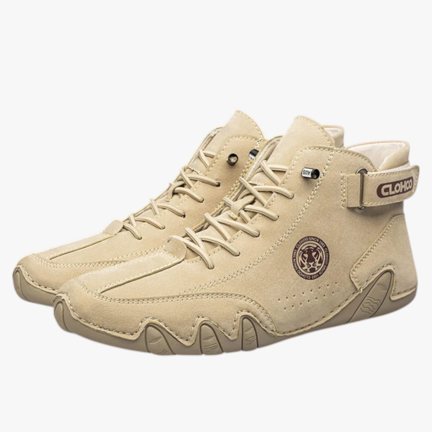 Sneakers Uomo in Pelle Leggera & Traspirante Comfort per Ogni Passo - Khaki - comfort leggera Men's Shoes ogni passo pelle shoes Shoes men sneakers sneakers uomo - Concept Palermo