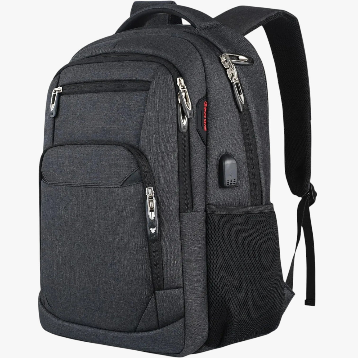 Zaino Impermeabile Multiuso con Porta USB Grande Capacità per Viaggi e Lavoro Uomo - Nero 18 - bag Bags bags for men capacità impermeabile lavoro mens bag multiuso porta uomo viaggi - Concept Palermo