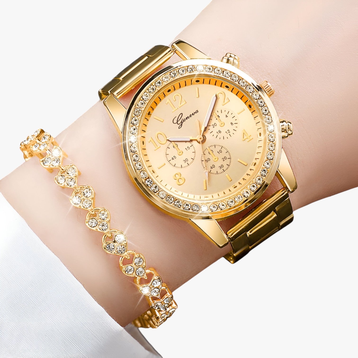 Orologio da Donna con Bracciale in Oro Giallo 18K e Diamanti Naturali Certificati - - bracciale diamanti female watch ladies watch orologio orologio bracciale watch for women watches wrist watches for women - Concept Palermo